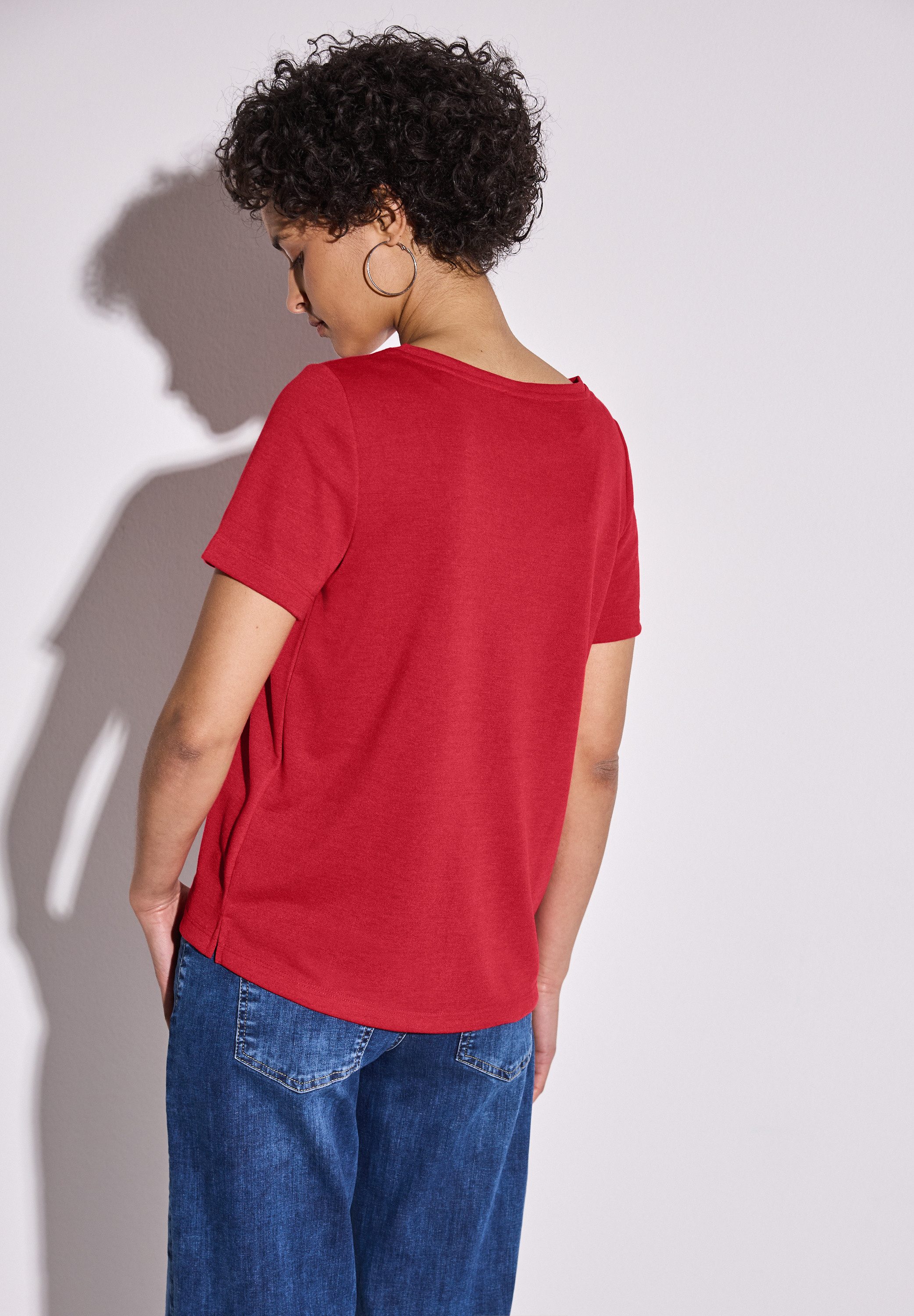 STREET ONE T-Shirt mit Wording günstig online kaufen