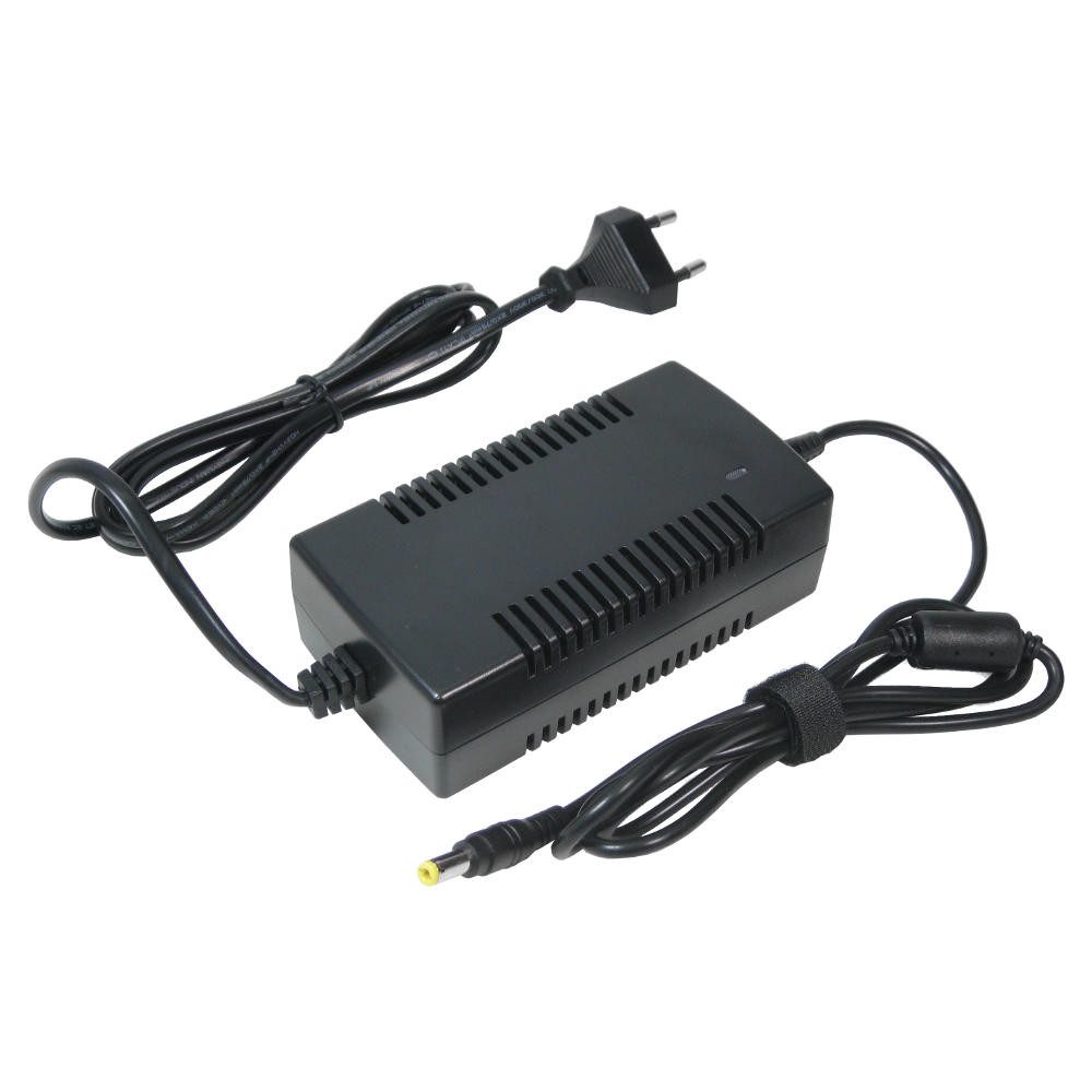 Trade-Shop Ladegerät 42V 2A passend für E-Bike Elektrofahrrad Pedelec Akkus Netzteil (Länge: ca. 2m / Stecker: 5,5mm x 2,1mm / mit LED-Ladestandsanzeige)