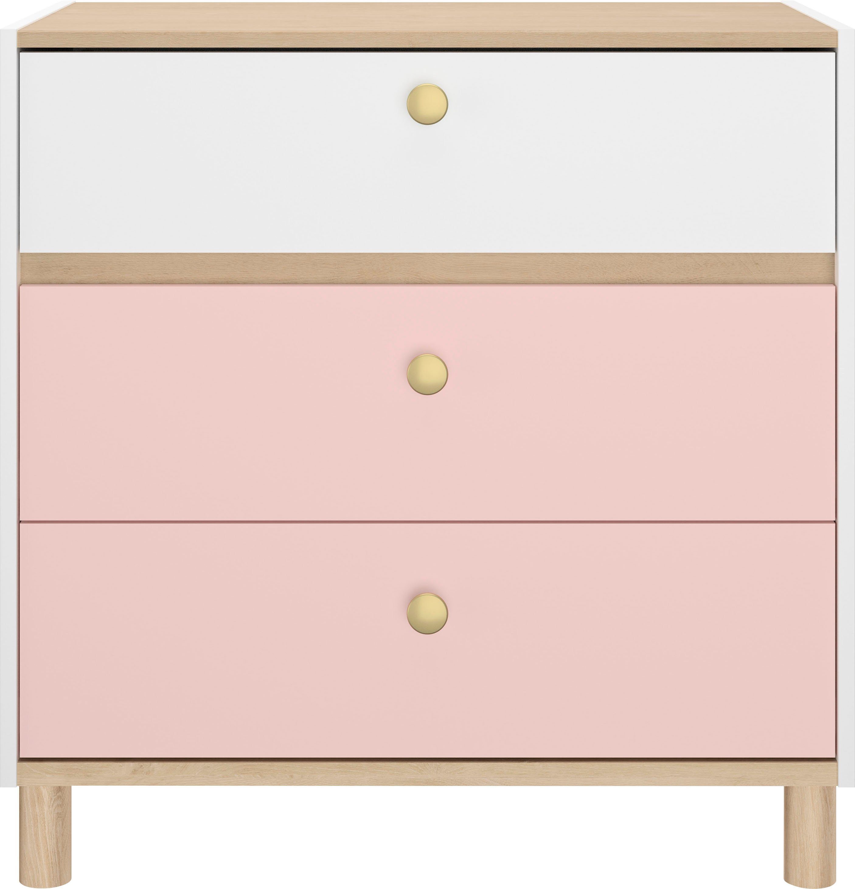 Gami Kommode Romy (1 St), Elegantes Design für eine sanfte und feminine Atmosphäre.