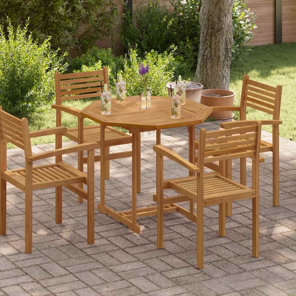 furnicato Tischplatte Naturholz 90 x 90 x 2,5 cm - Rustikales Design (1 St), Witterungsbeständiger Outdoor-Tisch in achteckiger Form für den Garten