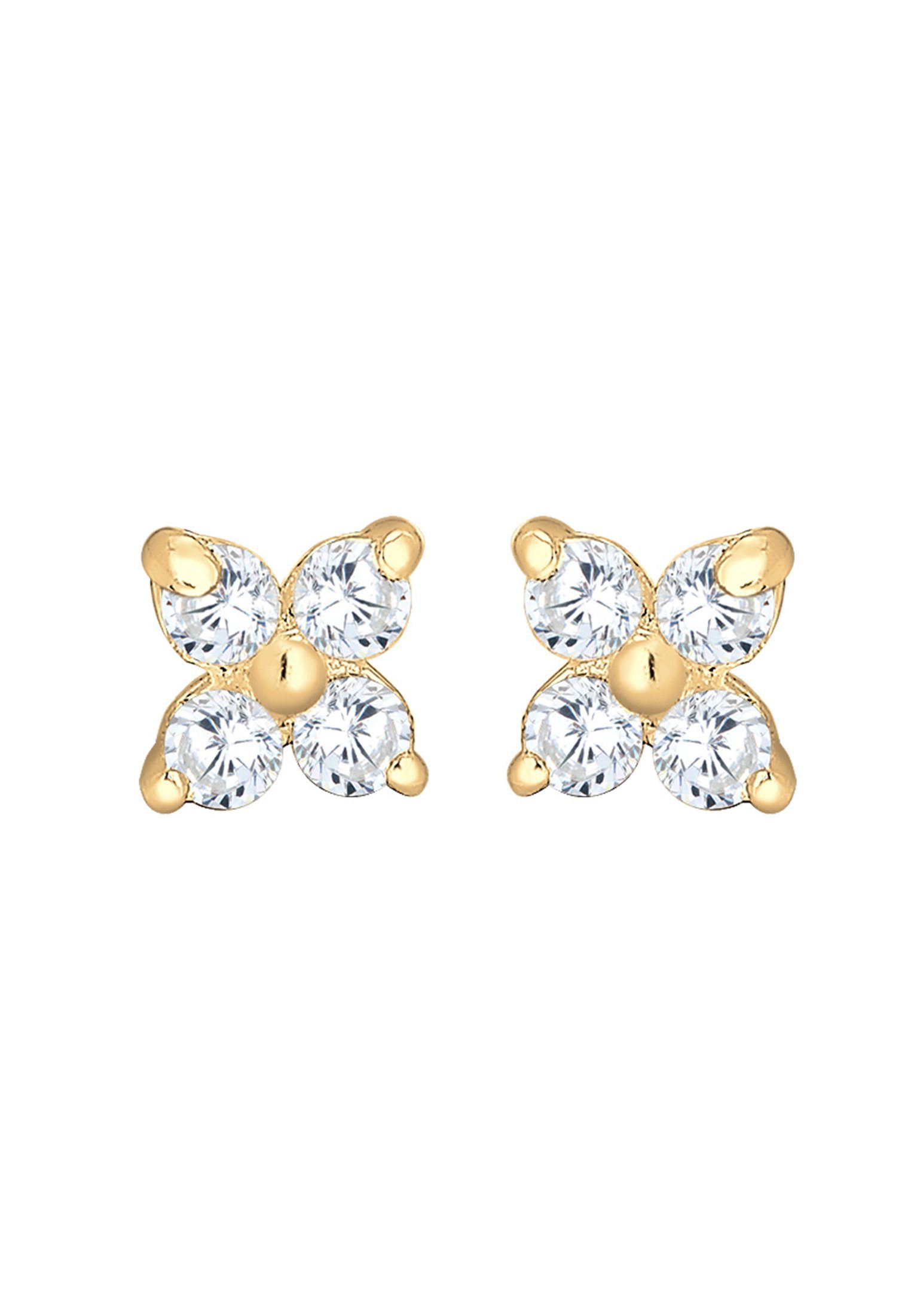 Elli Premium Paar Ohrstecker Blume Zirkonia günstig online kaufen