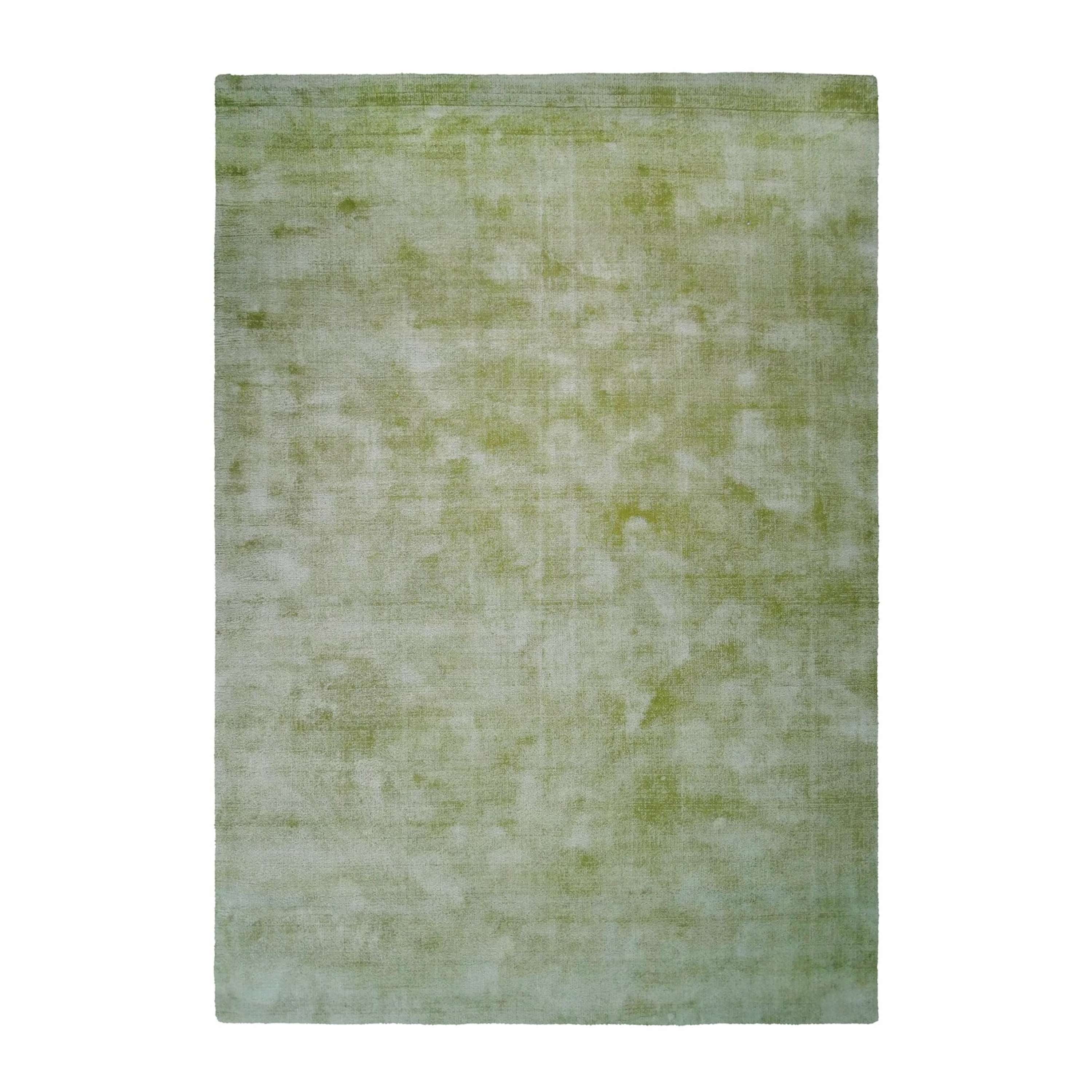 Qiyano Teppich Kurzflor Omaka Grün 80 x 150 cm - Flauschig Wohnzimmer, Höhe günstig online kaufen