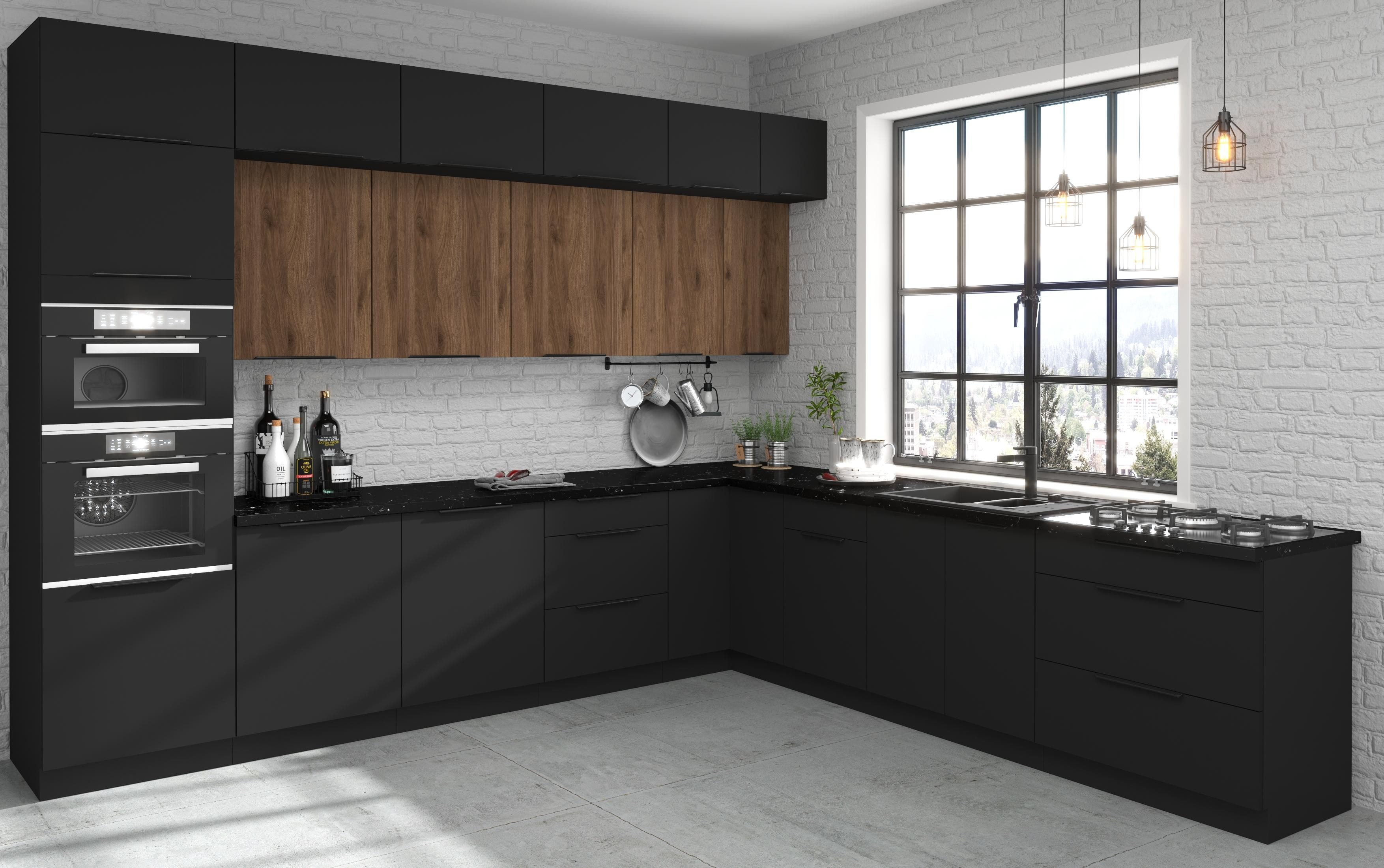 ROYAL24_MARKT Winkelküche - Funktionalität und Ästhetik perfekt kombiniert, Hochwertige Materialien - Exzellente Qualität.