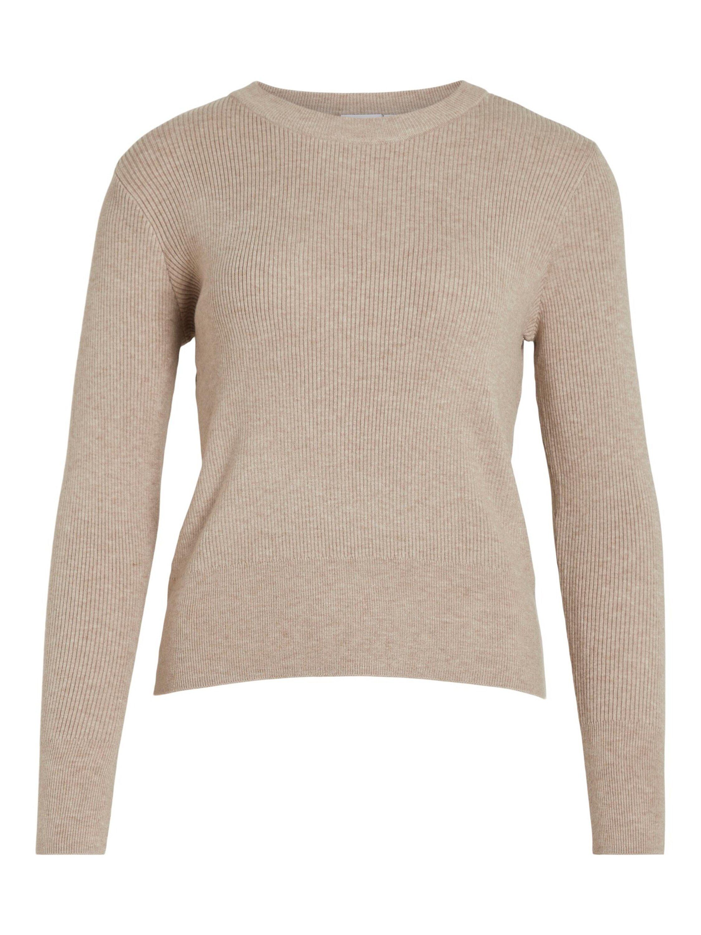 Rundhalspullover VICOMFY O-NECK L/S KNIT TOP/SU - NOOS
