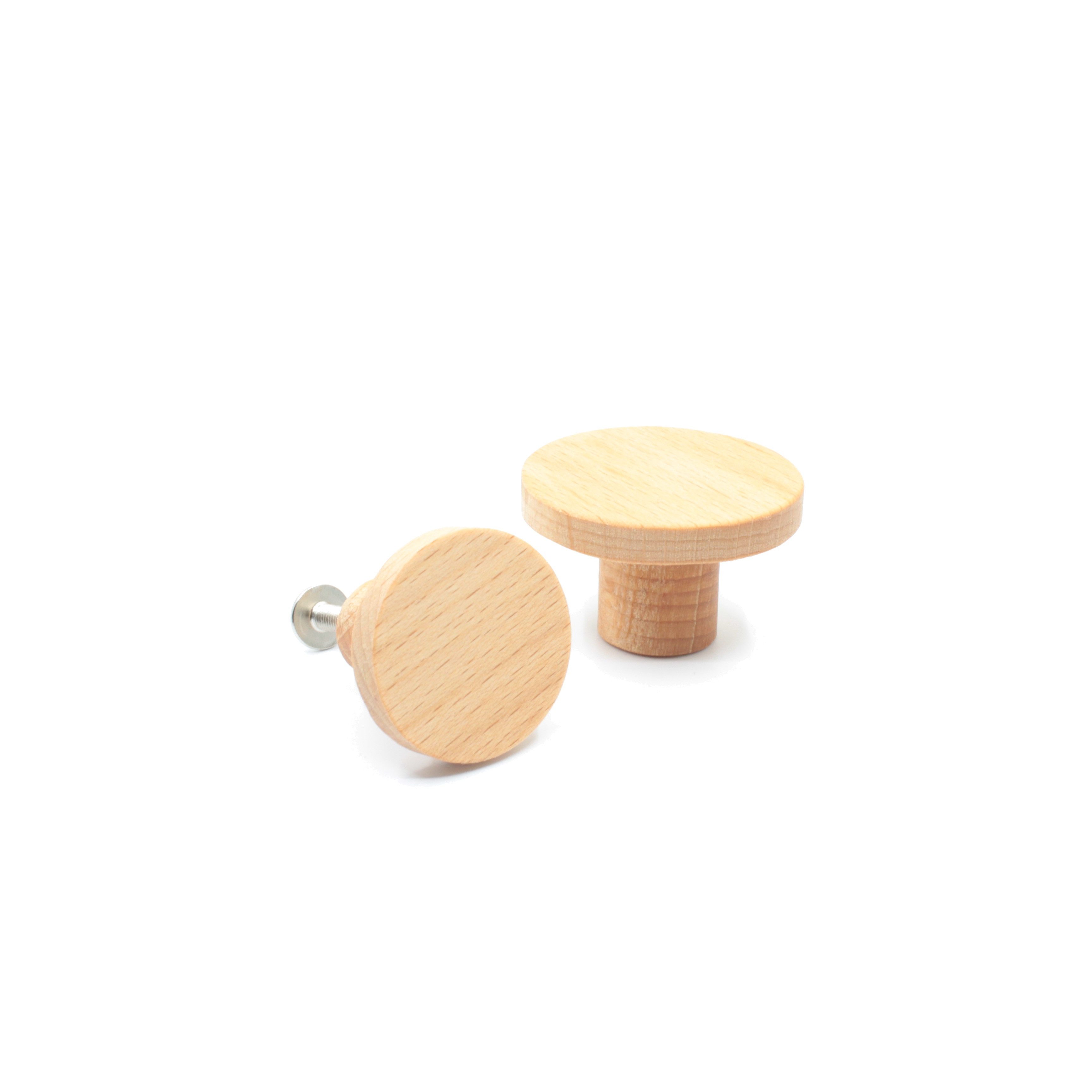 ekengriep Möbelgriff B103, Möbelgriff aus Buche für Küche, IKEA Schrank, Schubladen usw.