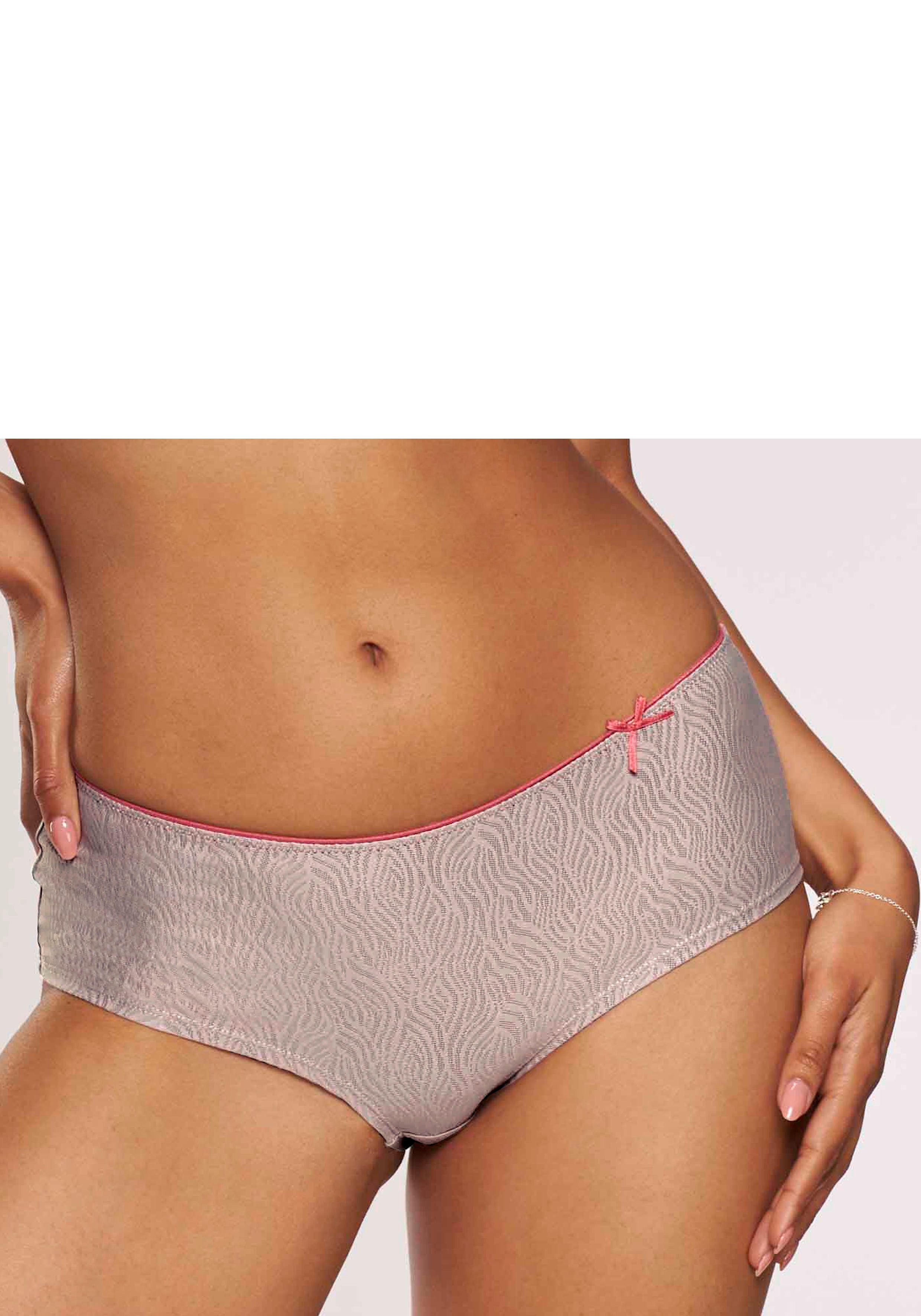 Nuance Panty aus gemustertem Jacquard mit feiner Zierschleife günstig online kaufen