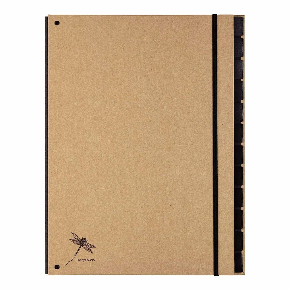 Fächermappe Pultordner Pur 44012-11 12Fächer natur