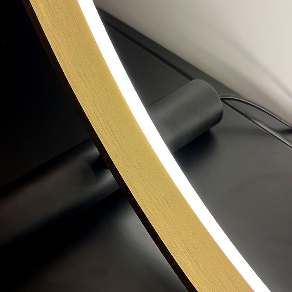 Tischleuchte Schwarz, Gold, Direkt Indirekt Warmweiß oder Schwarz/Gold LED Ringlampe s.luce