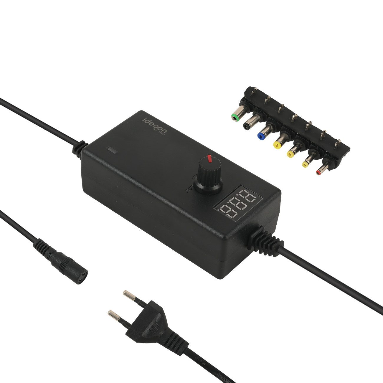 shop'n smile ideoon Schaltnetzteil 36W, 5-24V - AC/DC mit 7 Adaptern Universal-Netzteil (für Router, LED-Strips, Monitore, Kameras & mehr) – Bild 4 von 5