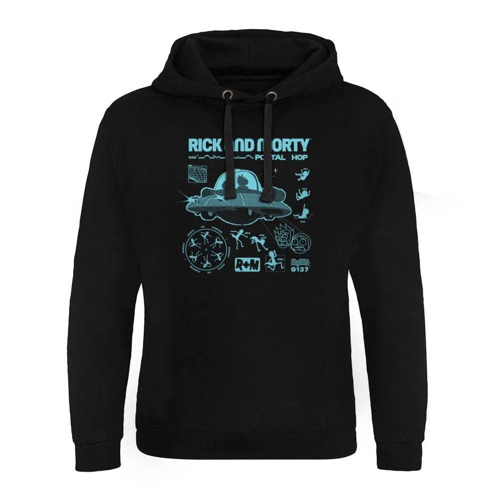 Rick and Morty Hoodie Portal Hop Epic Hoodie