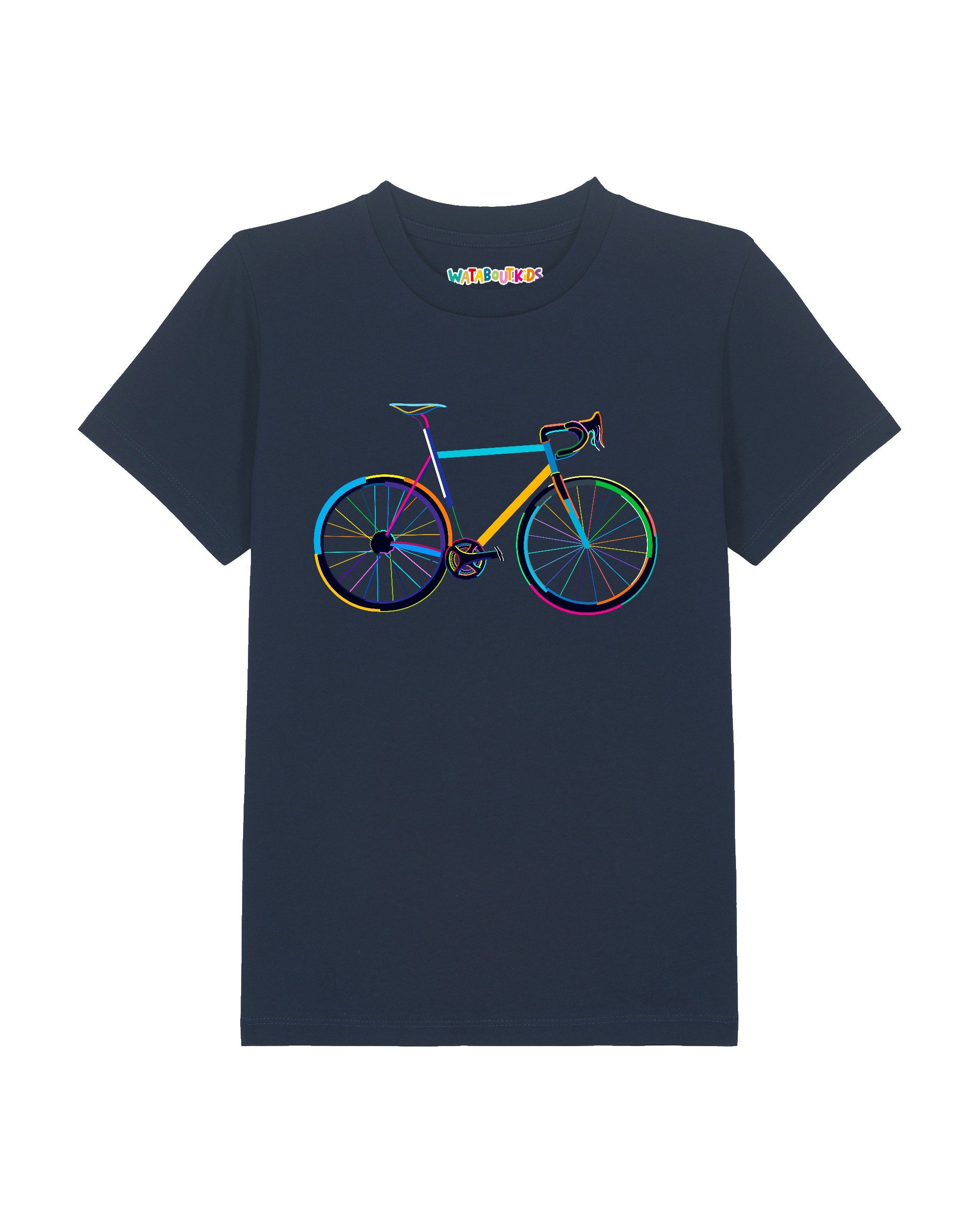 wat? Apparel T-Shirt Fahrrad by night – Bild 2 von 3