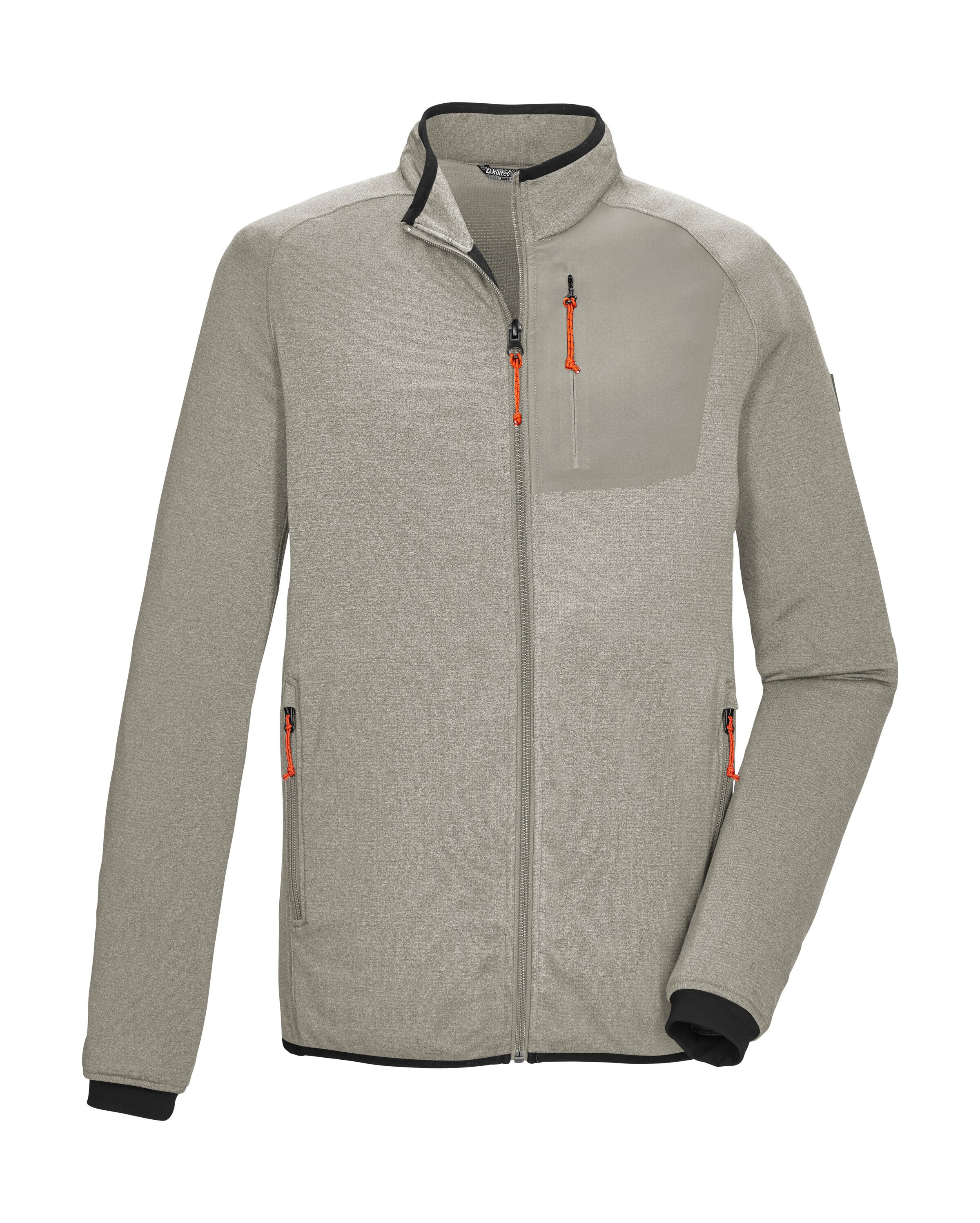 Killtec Strickjacke KSW 128 MN FLX JCKT Powerstretchjacke, hoher Tragekomfort, Zipper-Taschen, Kinnschutz