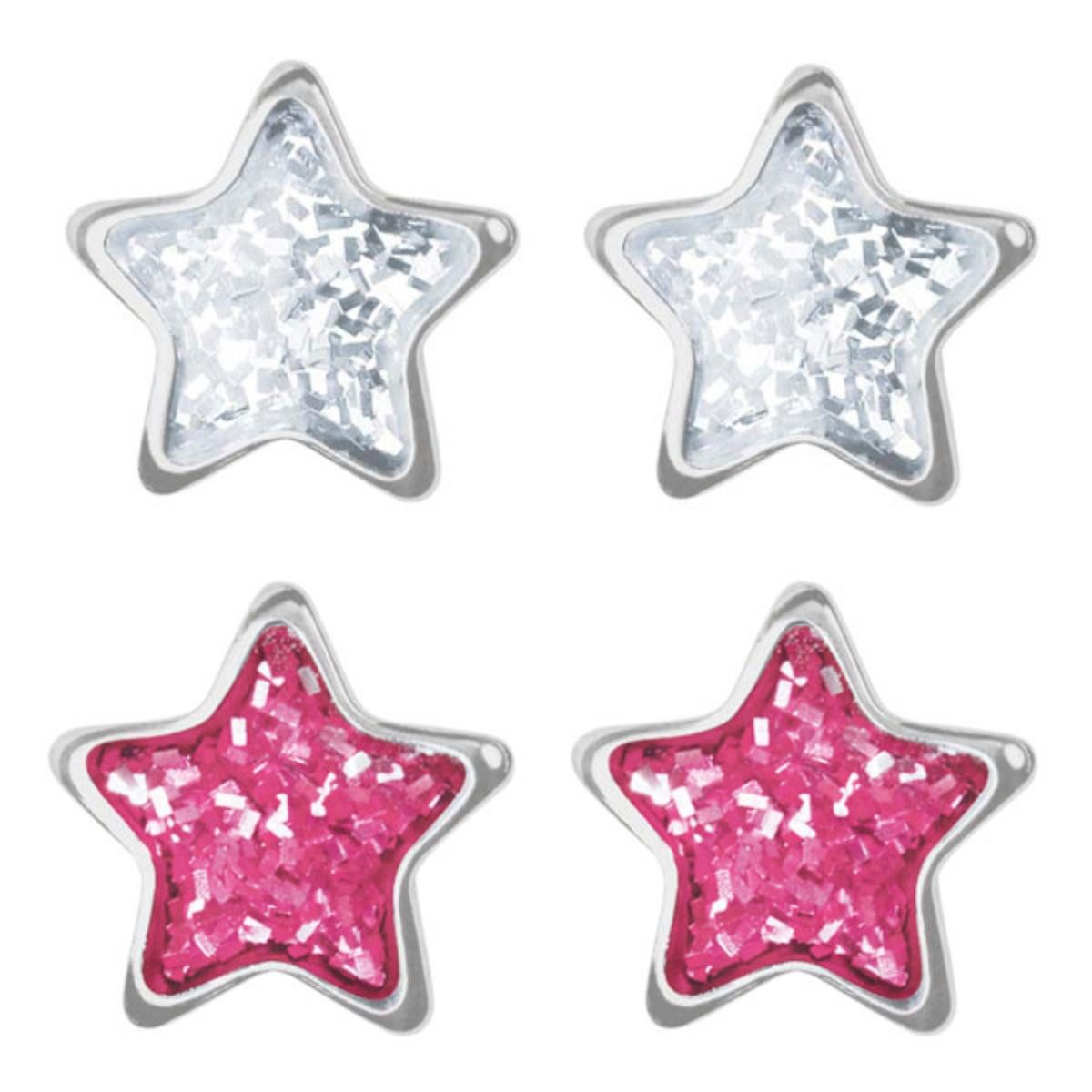 Studex Paar Ohrstecker Medizinische Ohrstecker: Erstohrstecker Studex 75 „Glitter Stern“