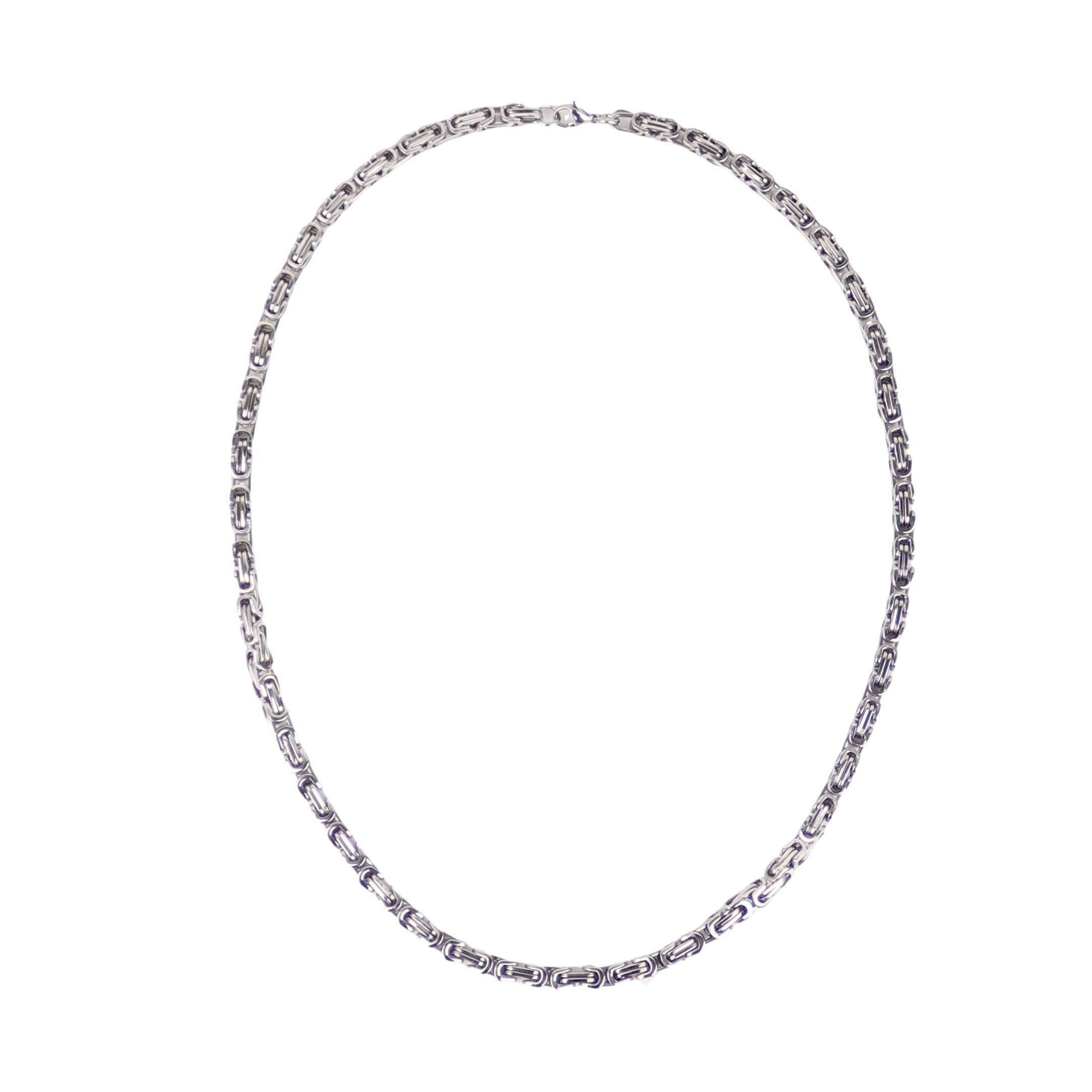 MIRROSI Kette ohne Anhänger Herren Edelstahlkette, Königskette, Halskette, 5mm dick, Kette 60cm Lang, Unisex