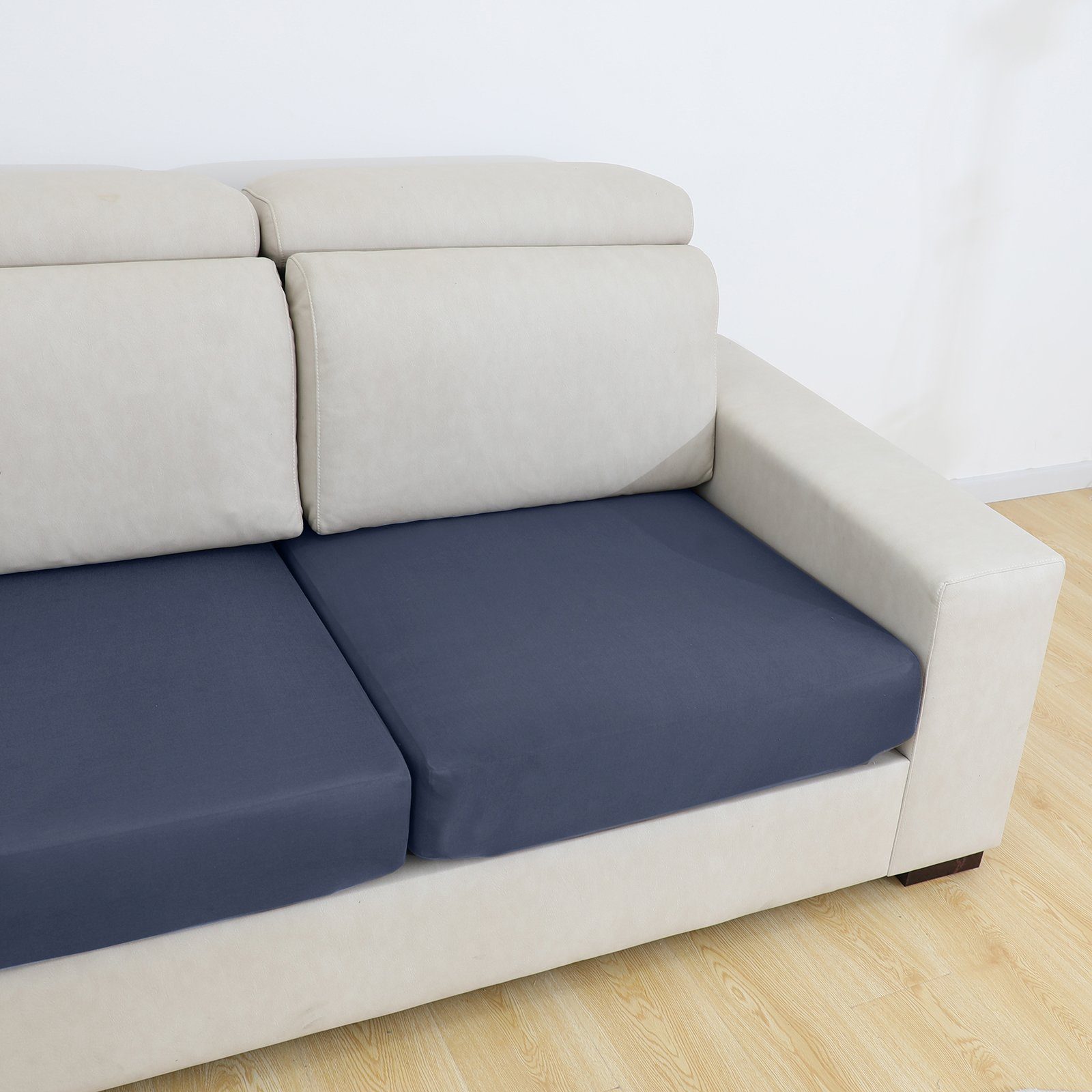 Sofa mit für 1-3 ultradünn, wasserdicht, Blau Rosnek Sitzen, Sofahusse Stretch,