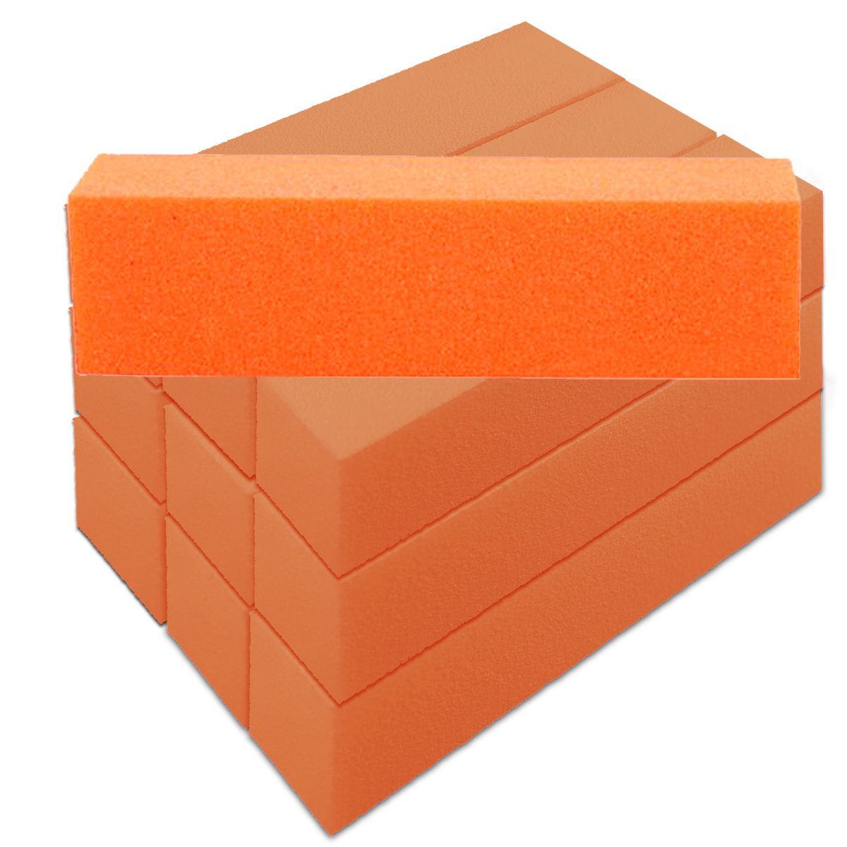 Sun Garden Nails Sandblatt-Nagelfeile Orange Buffer - 10 Nagelmodellagen Stück Feilblock - für Schleifblock