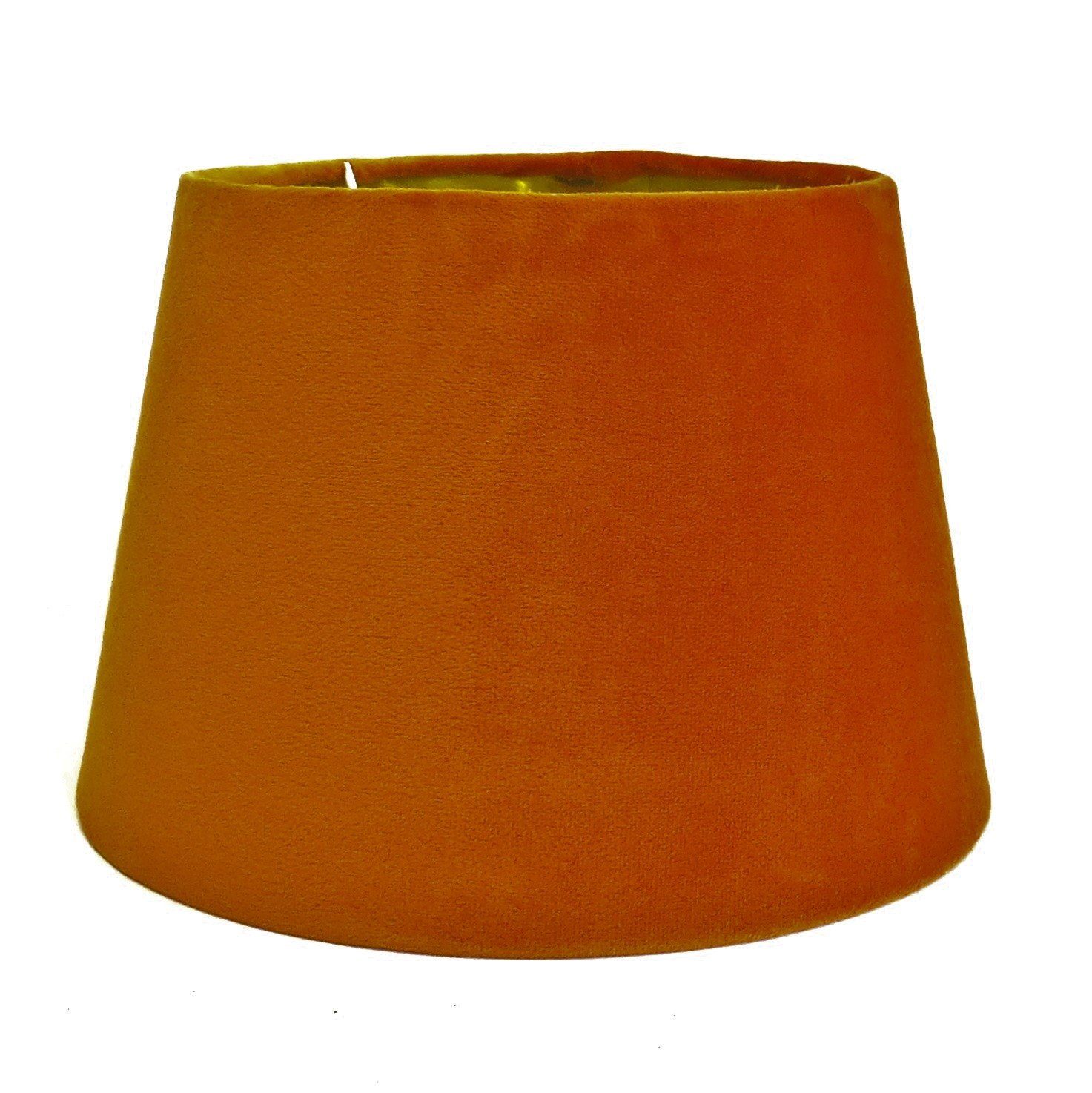 Mars & More Lampenschirm Lampenschirm Tisch Orange Samt Modern Mars & More E27 25 cm, Samtstoff