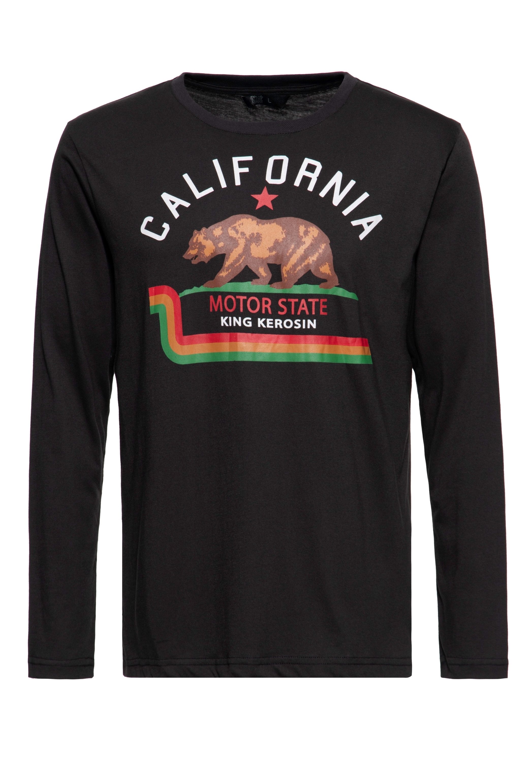 KingKerosin Longsleeve California mit Printmotiv