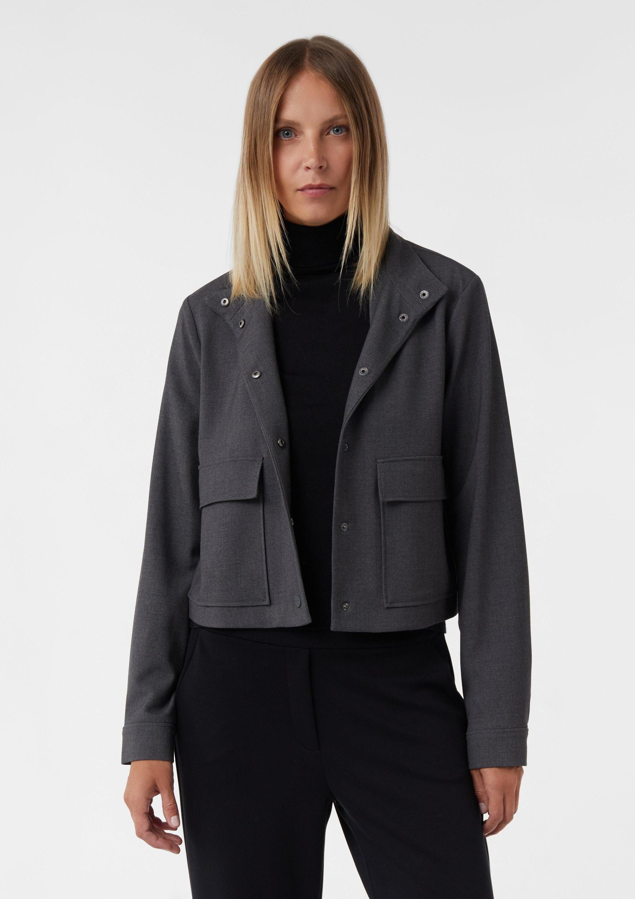 comma Funktionsjacke Indoor-Jacke Kurze Jacke mit aufgesetzten Taschen günstig online kaufen