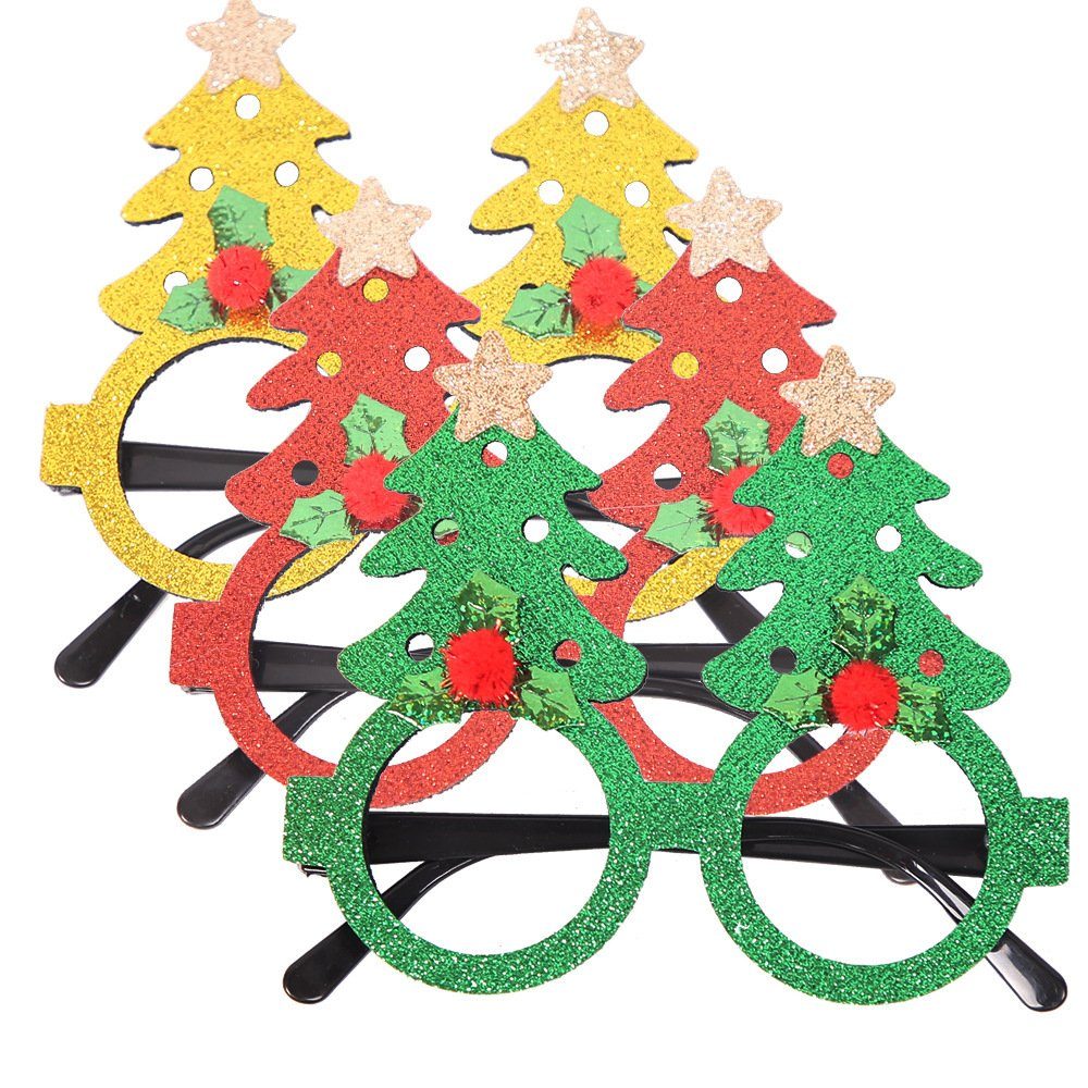 Weihnachts-Brillenrahmen, 7 Weihnachtsmann-Brille Fahrradbrille Neuartiger Blusmart Glänzende