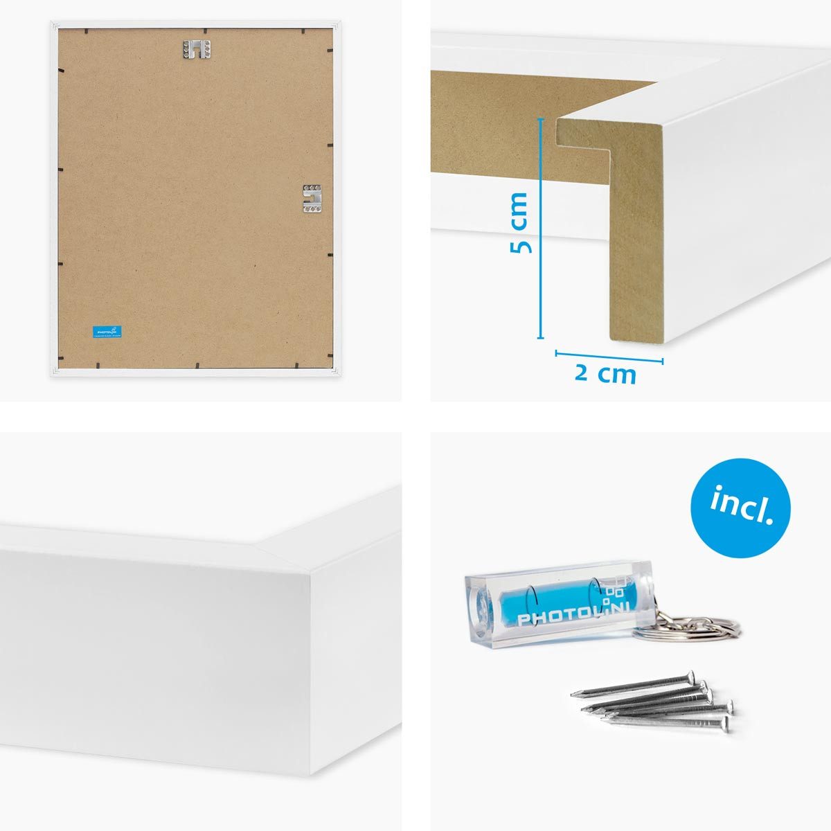 PHOTOLINI Bilderrahmen 2er Set 3D-Rahmen mit günstig online kaufen