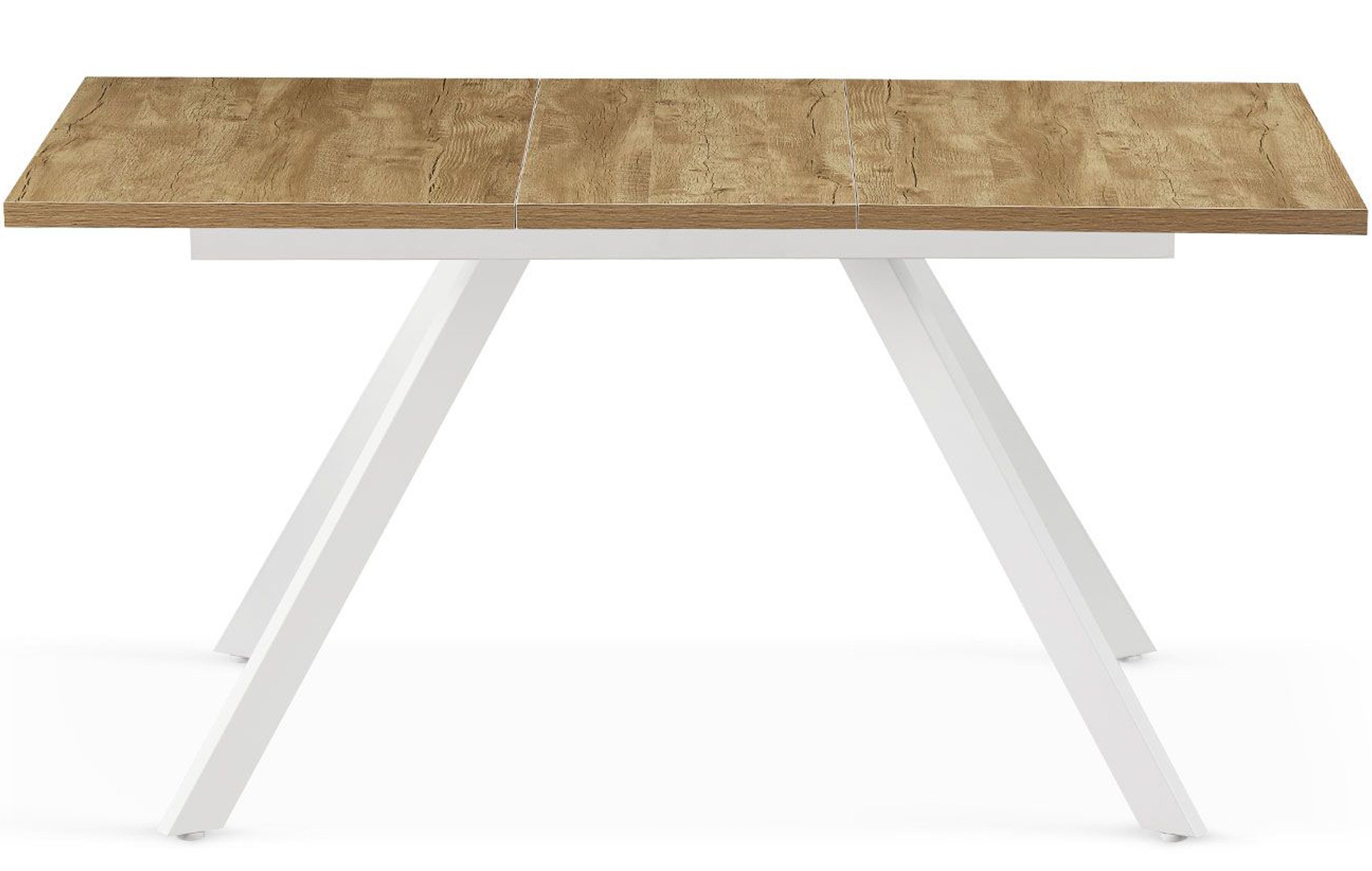 B&D home Esstisch LARS, Metallgestell schwarz oder weiß, ausziehbar 120-160 günstig online kaufen