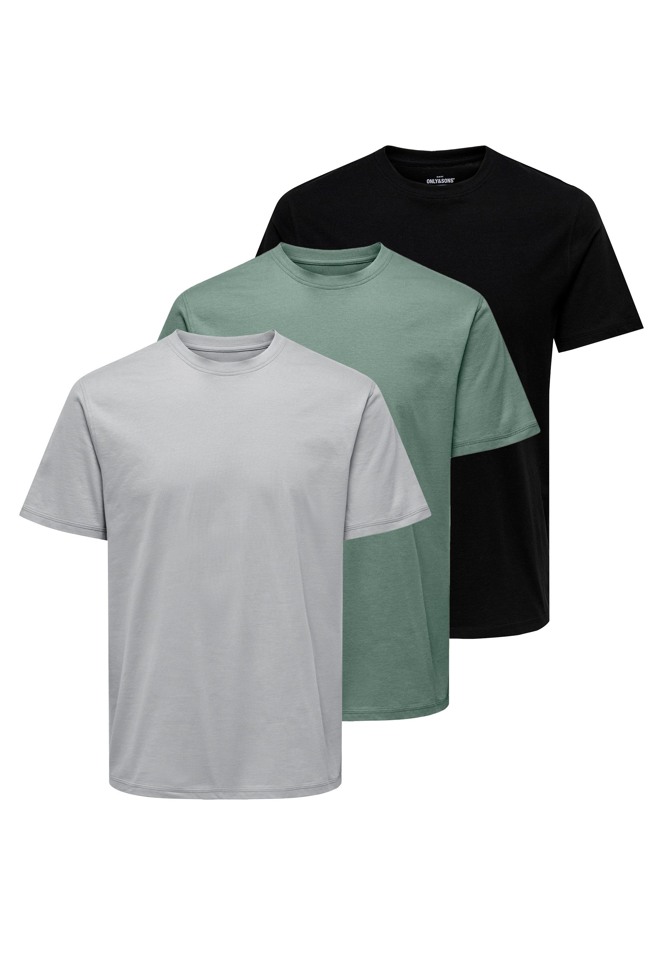 ONLY & SONS T-Shirt 3er Pack günstig online kaufen