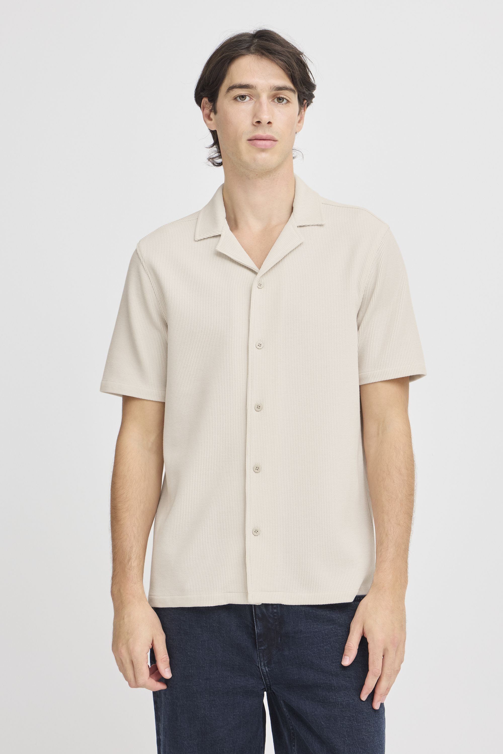 Casual Friday Kurzarmhemd CFARCHER knitted Modisches Kurzarmhemd