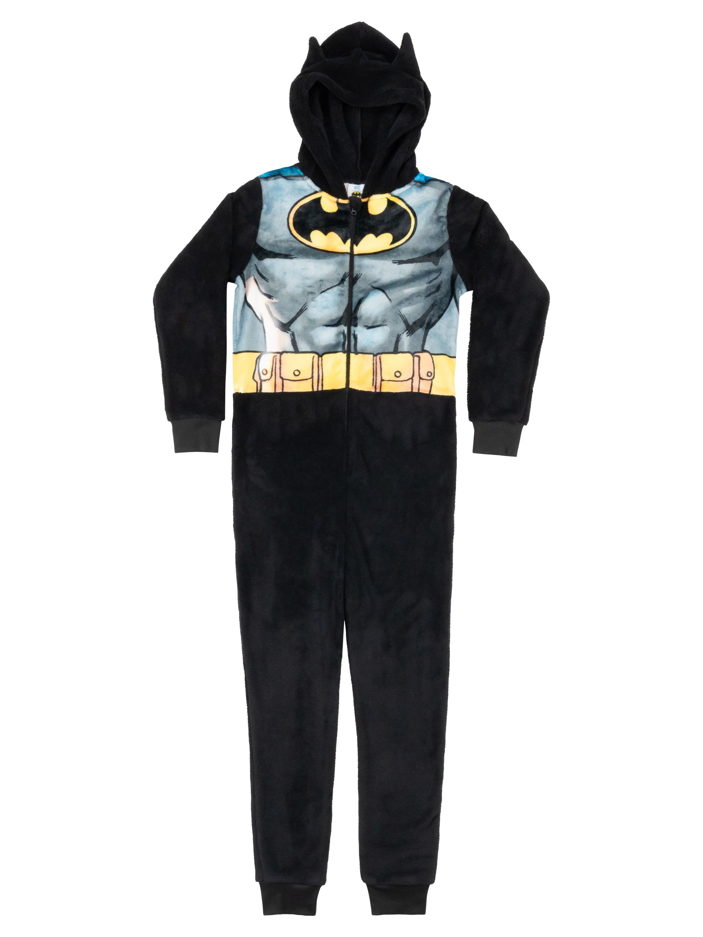United Labels® Jumpsuit DC Comics Batman Jumpsuit mit Kapuze Overall Onesie Einteiler