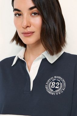 Next Blusenkleid Langärmeliges T-Shirtkleid Poloshirt Rugbyshirt (1-tlg)