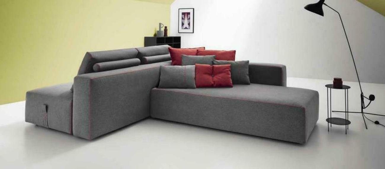 JVmoebel Ecksofa Sofa L-Form Textil Couch Ecke gepolsterter Sitz Sofa, Made in Europe