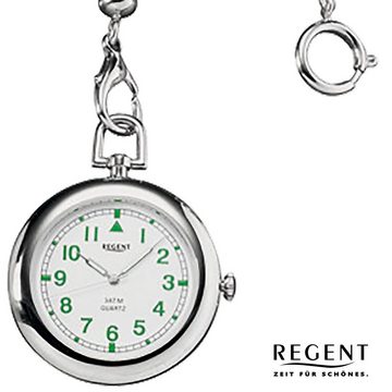 Regent Taschenuhr Regent Herren-Taschenuhr Analog P-39 mit, (Analoguhr), Herren Taschenuhr rund, groß (ca. 42mm), Metall verchromt, Elegant