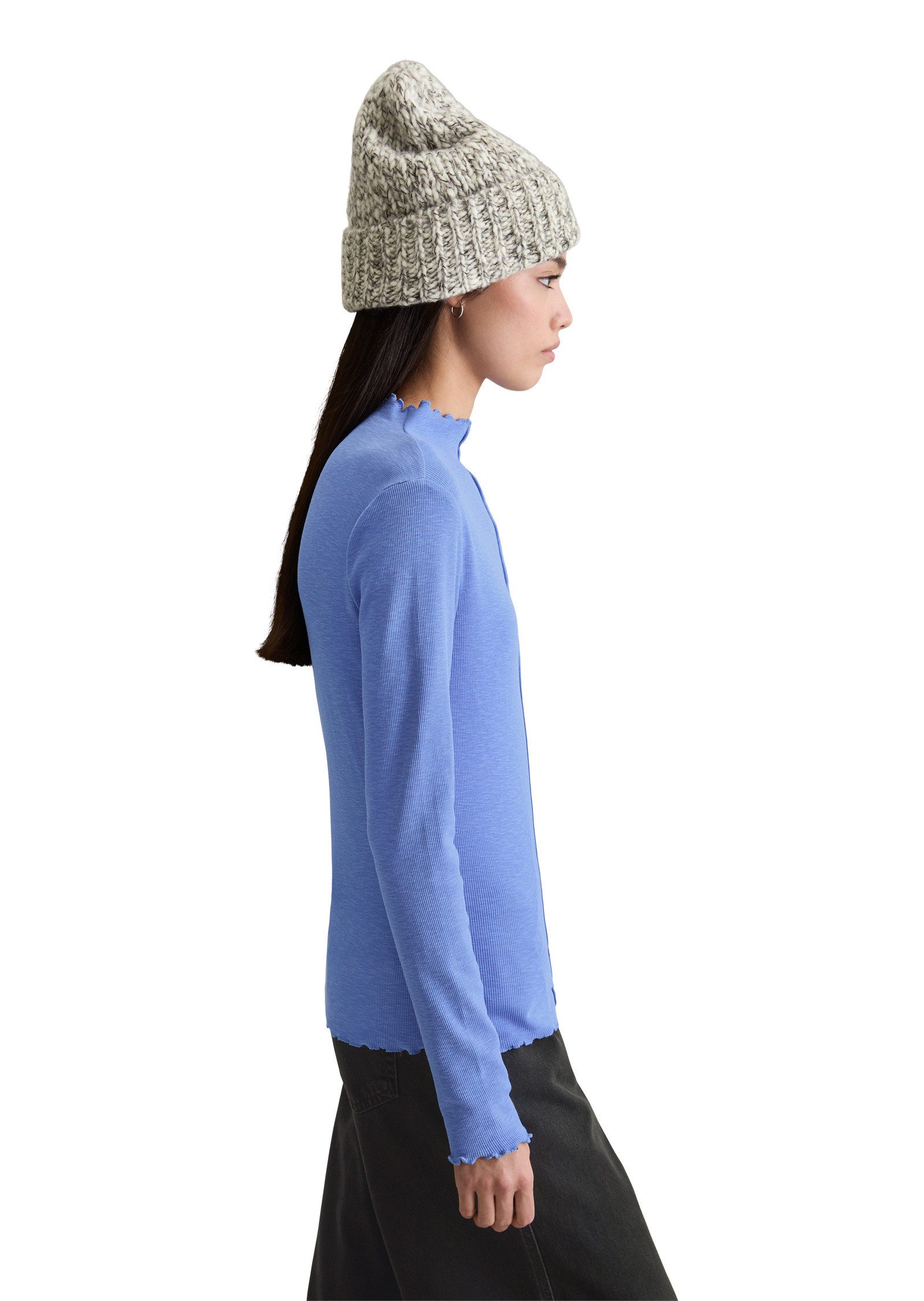 Marc O'Polo DENIM Langarmshirt aus Organic Cotton-Stretch-Jersey günstig online kaufen