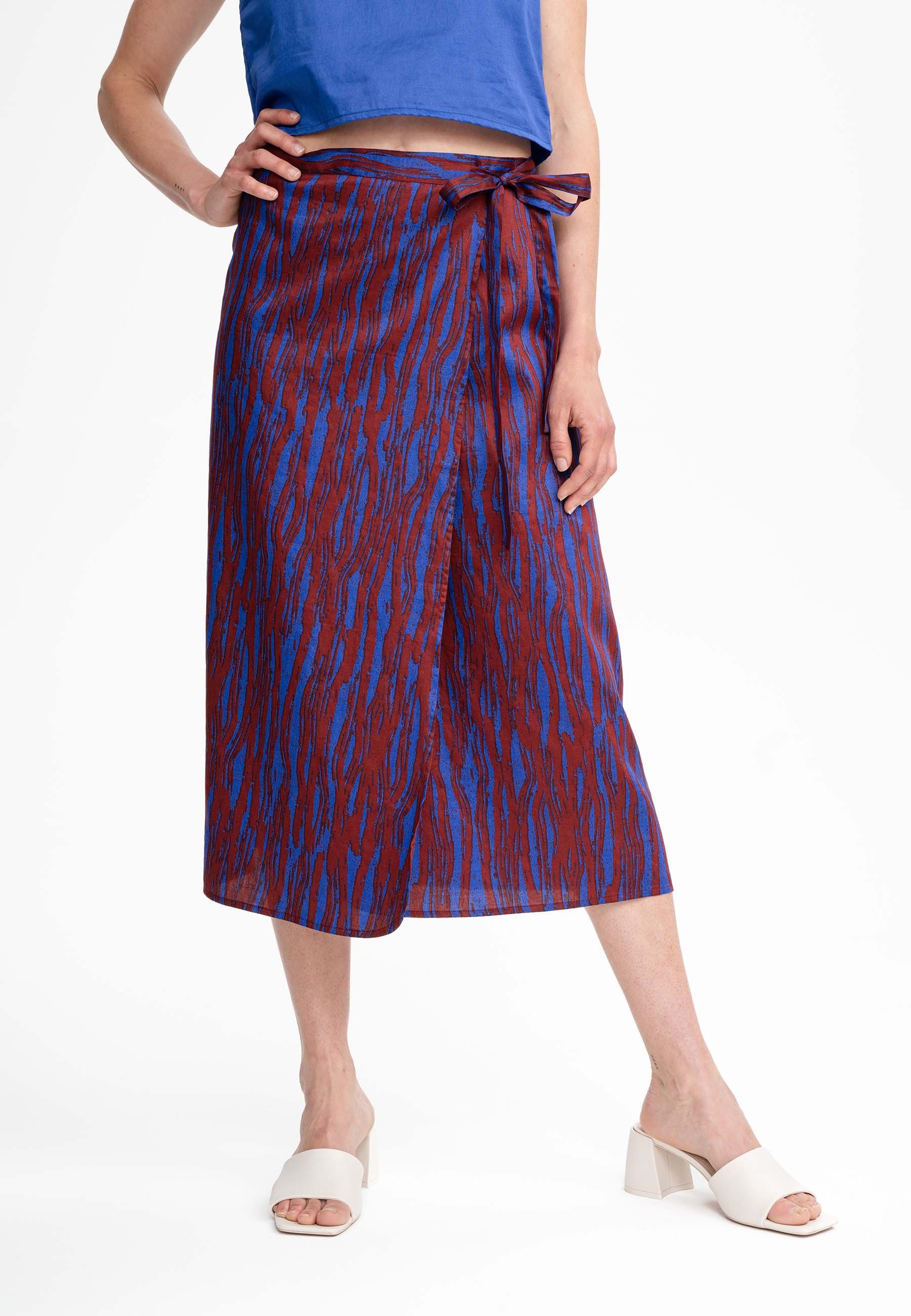 Jerseyrock Damen Midi Wickelrock RUCHIKA
