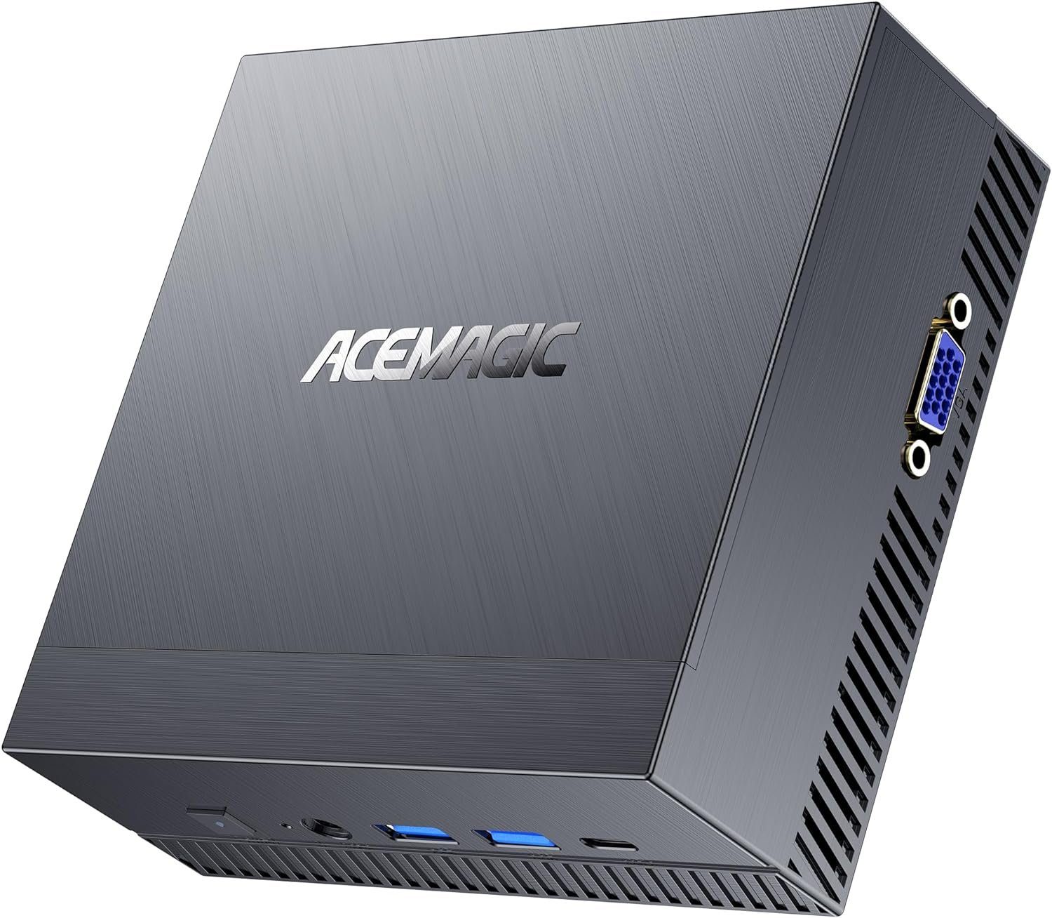 ACEMAGIC Mini-PC (Intel Core i7 11390H, Iris Xe Graphics 96EU, 16 GB RAM, 512 GB SSD, Mini-Desktop-PC mit Typ C Triple Display WiFi 6 Bluetooth 5.2 5 G WLAN)