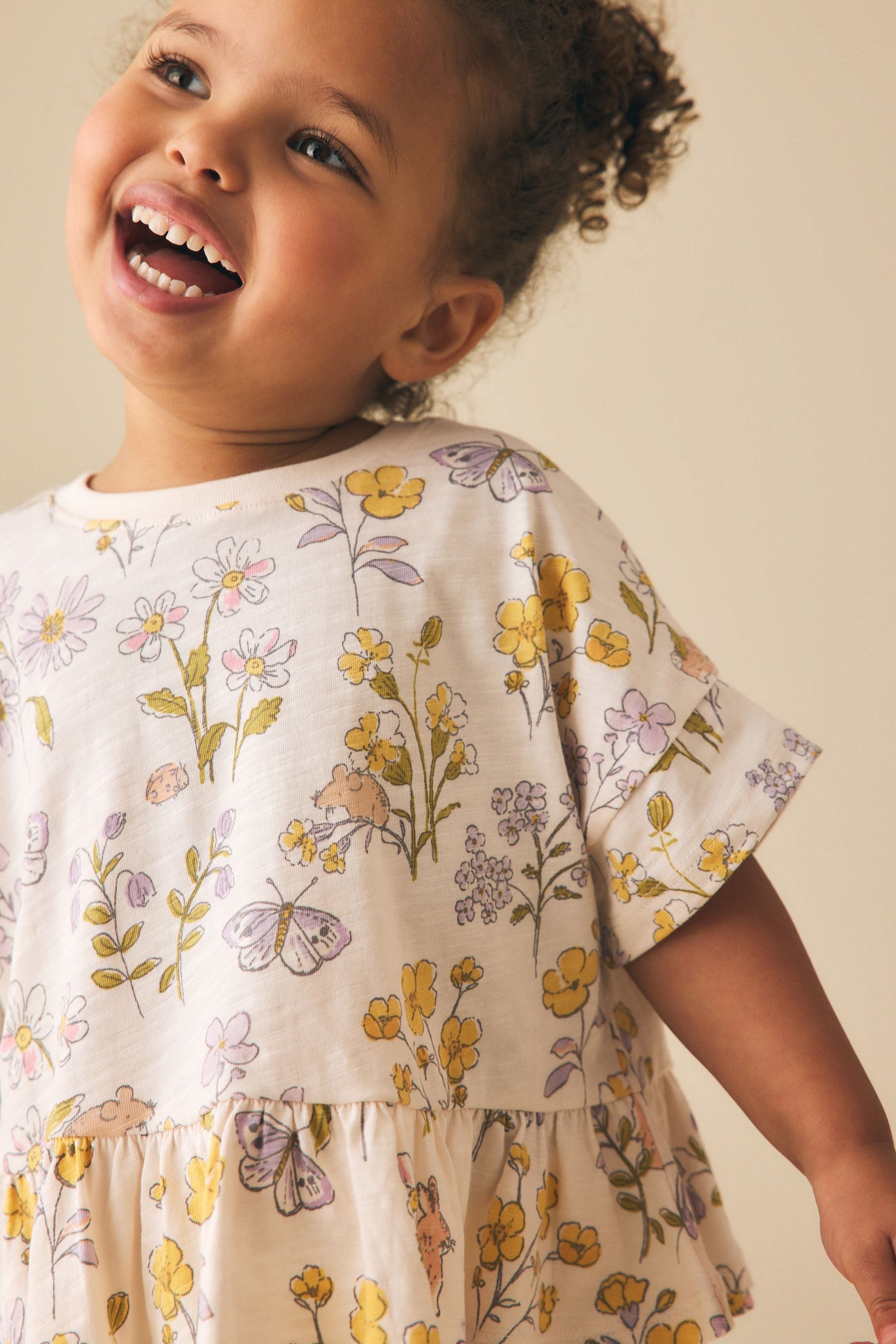 Ecru White Floral