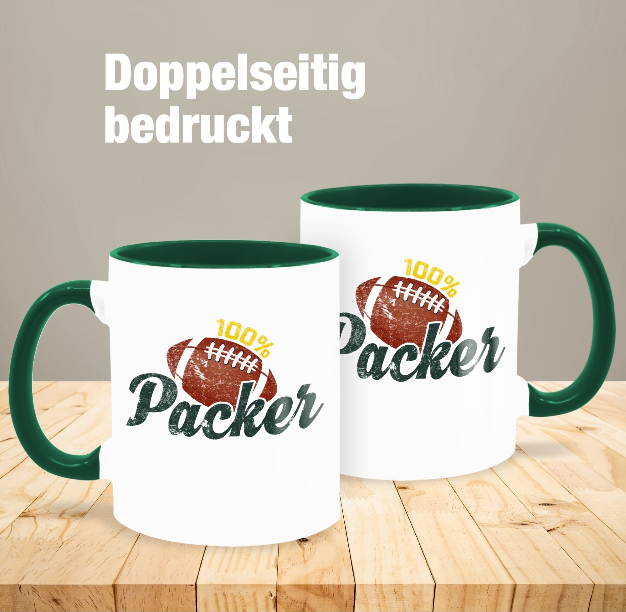 Packer, Keramik, Tasse Shirtracer 100% Kaffeetasse Hobby 1 Petrolgrün Geschenk