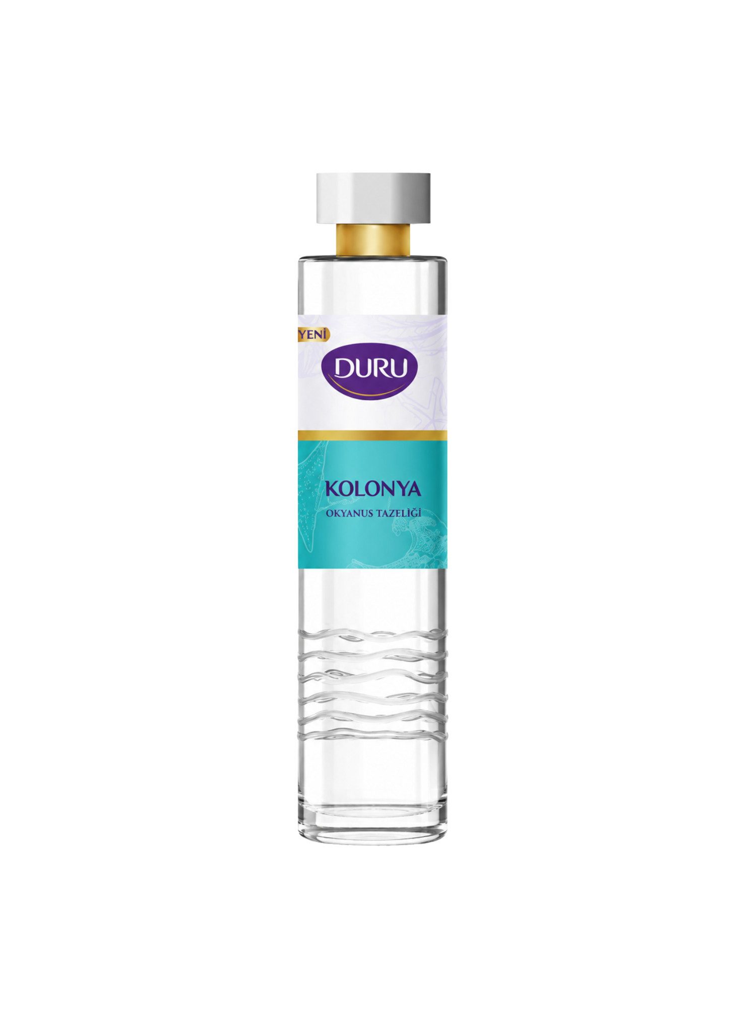 DURU Eau de Cologne Duru Premium Cologne Serie, Erfrischendes Kölnisch Wasser, Frischer Ozeanduft, 80° Alkoholgehalt, Glasflasche, 200 ml Inhalt