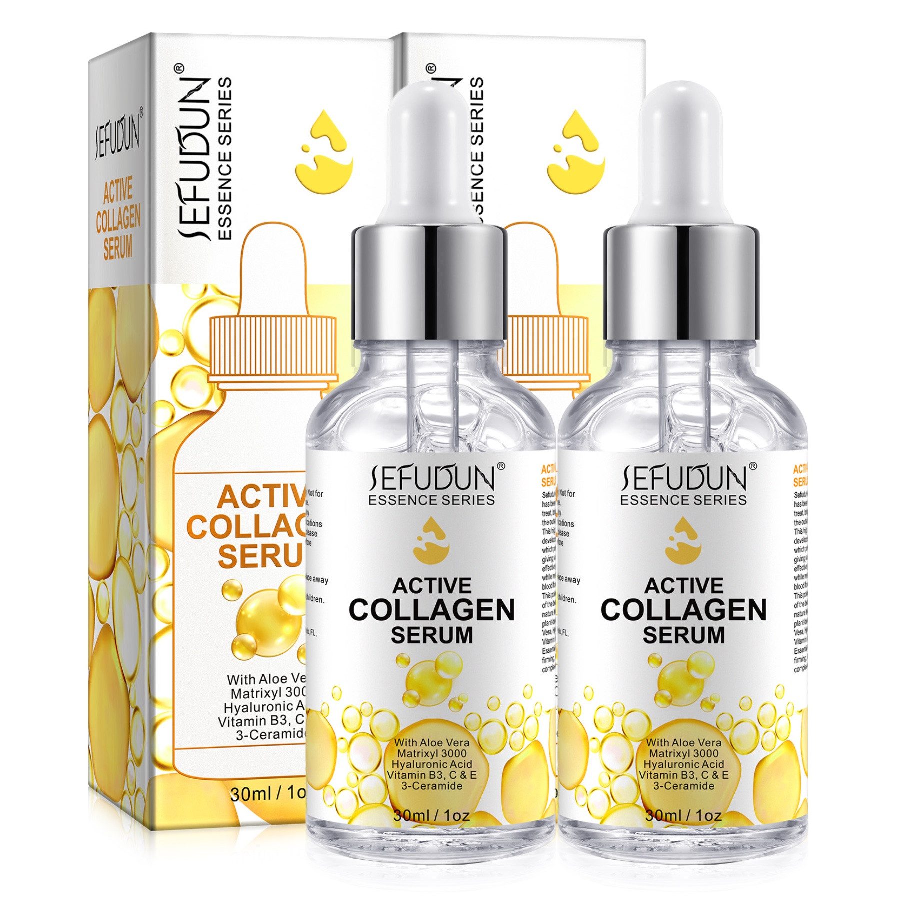 P-Beauty Cosmetic Accessories Gesichtsserum Gesichtspflege Anti-Falten Anti-Aging Kollagen Collagen Serum, 2-tlg., Ant-Falten, Anti-Aging, Gesichtsserum,Gesichtspflege