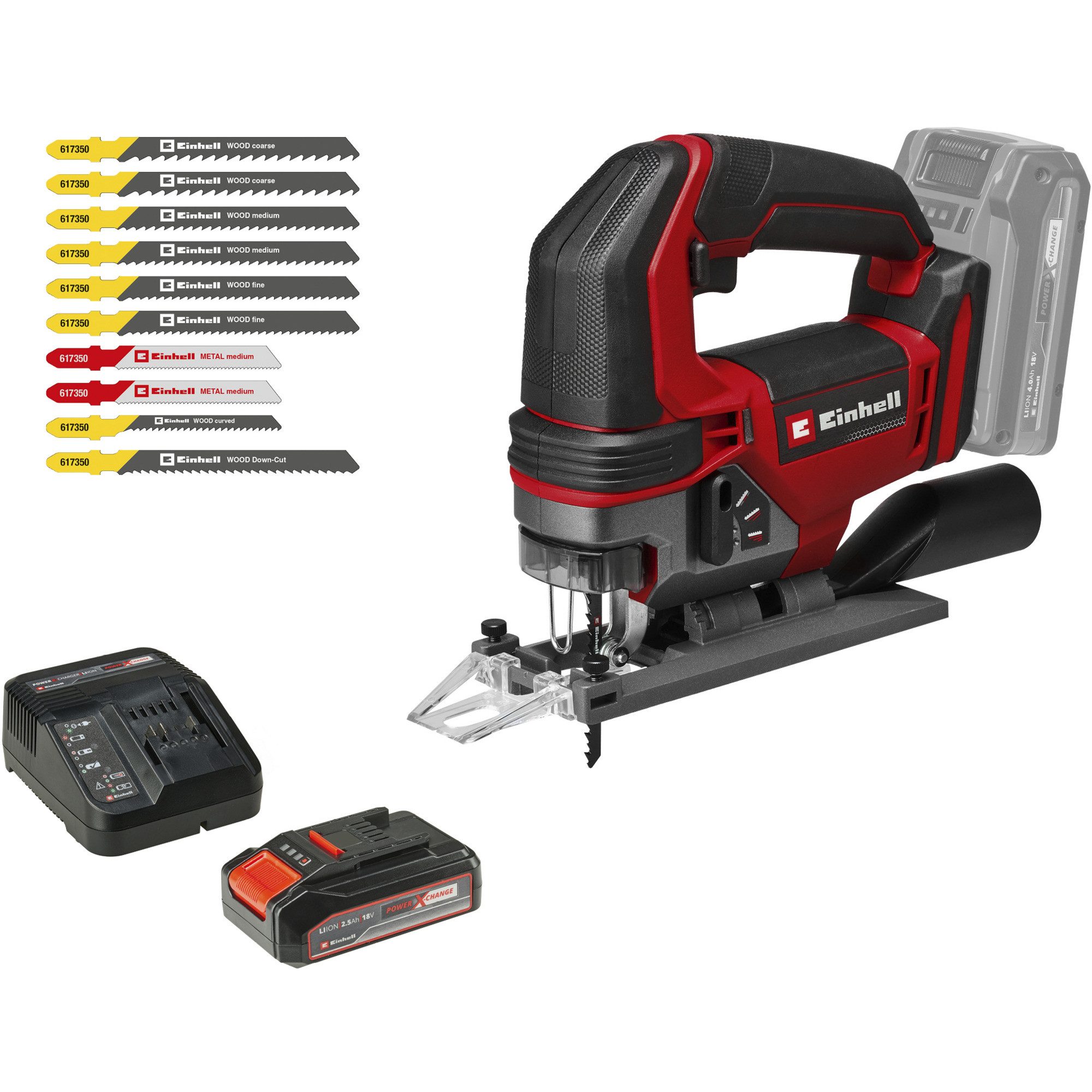 Einhell Stichsäge EINHELL Power X-Change Akku-Stichsäge TE-JS 18/100