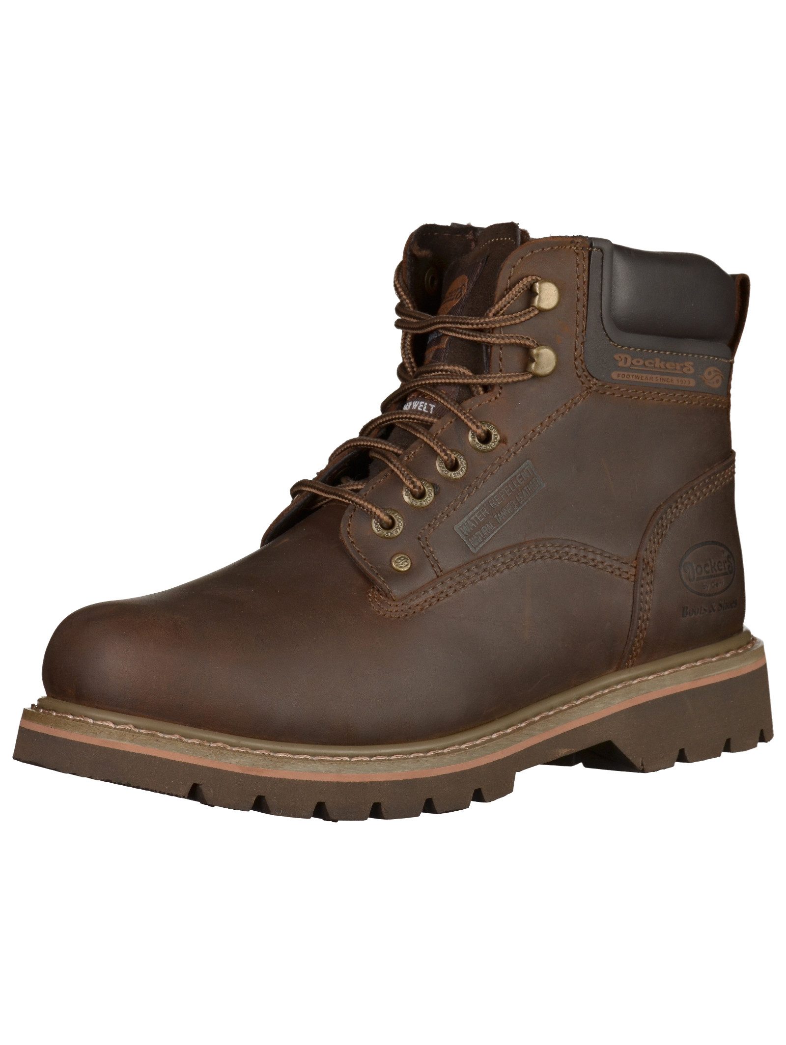 Stiefelette Leder Schnürstiefelette