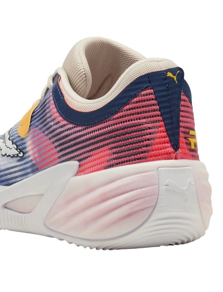 PUMA Hallen-Indoorschuhe All-Pro Nitro™ 2 Hooptopia (Basketball) blau/bunt Badmintonschuh