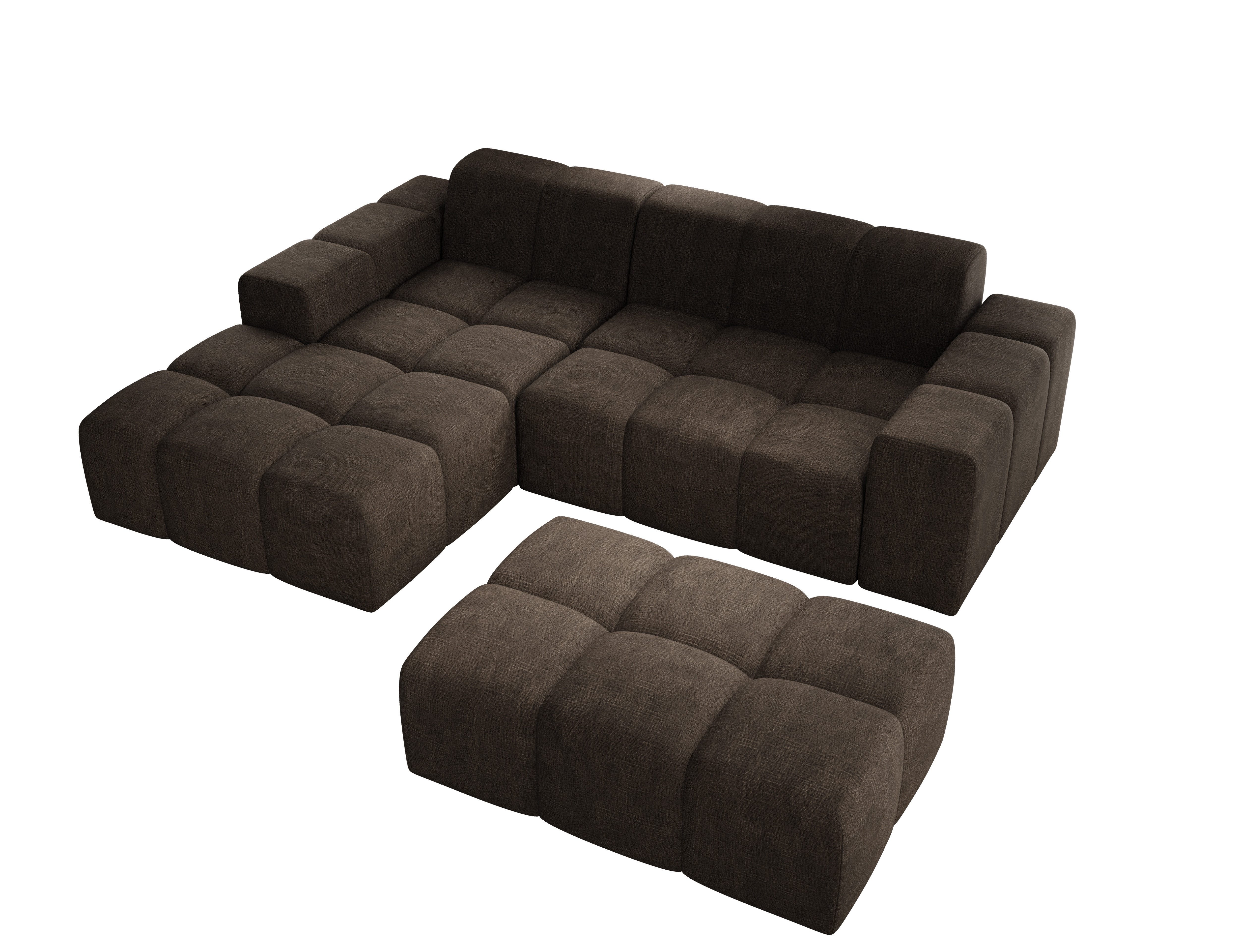 PROMETO Möbel Ecksofa Sofa mit Hocker, günstig online kaufen
