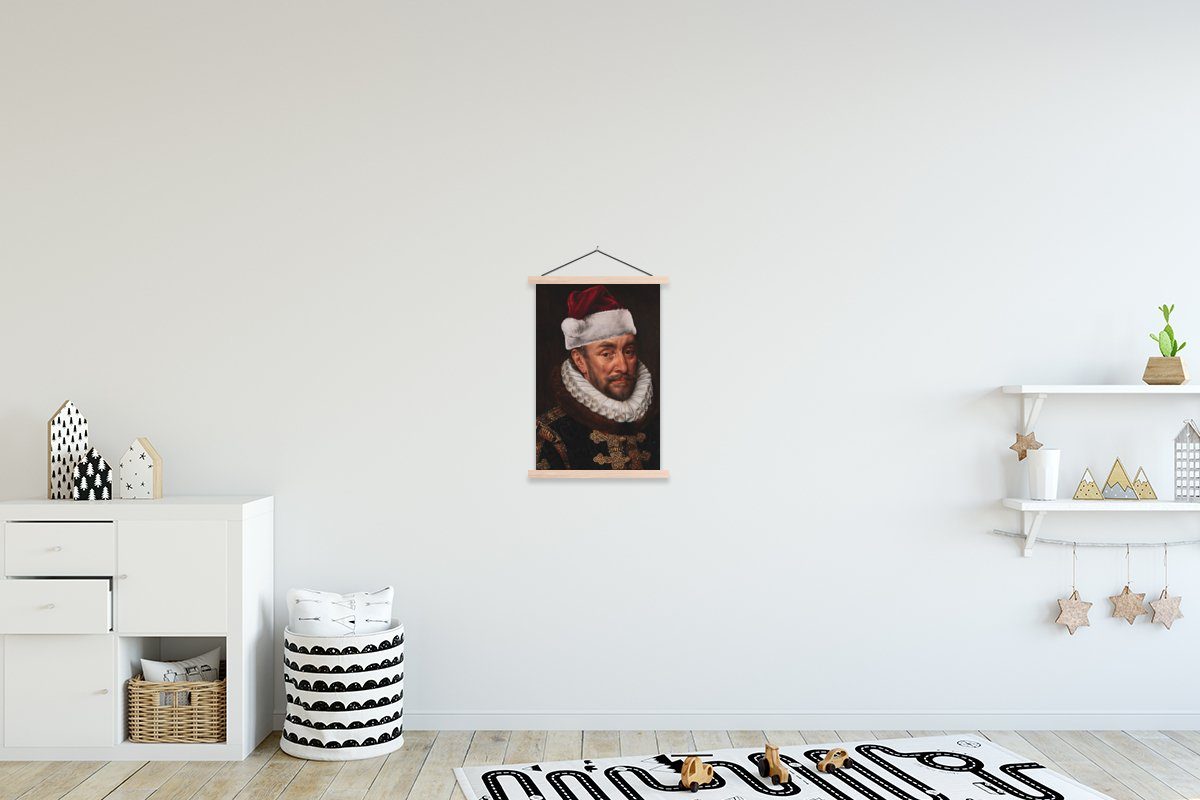 - Posterleiste, (1 Bilderleiste, Weihnachten, Thomasz MuchoWow Magnetisch für Wohnzimmer, Oranien Textilposter - Adriaen St), Wilhelm von Poster