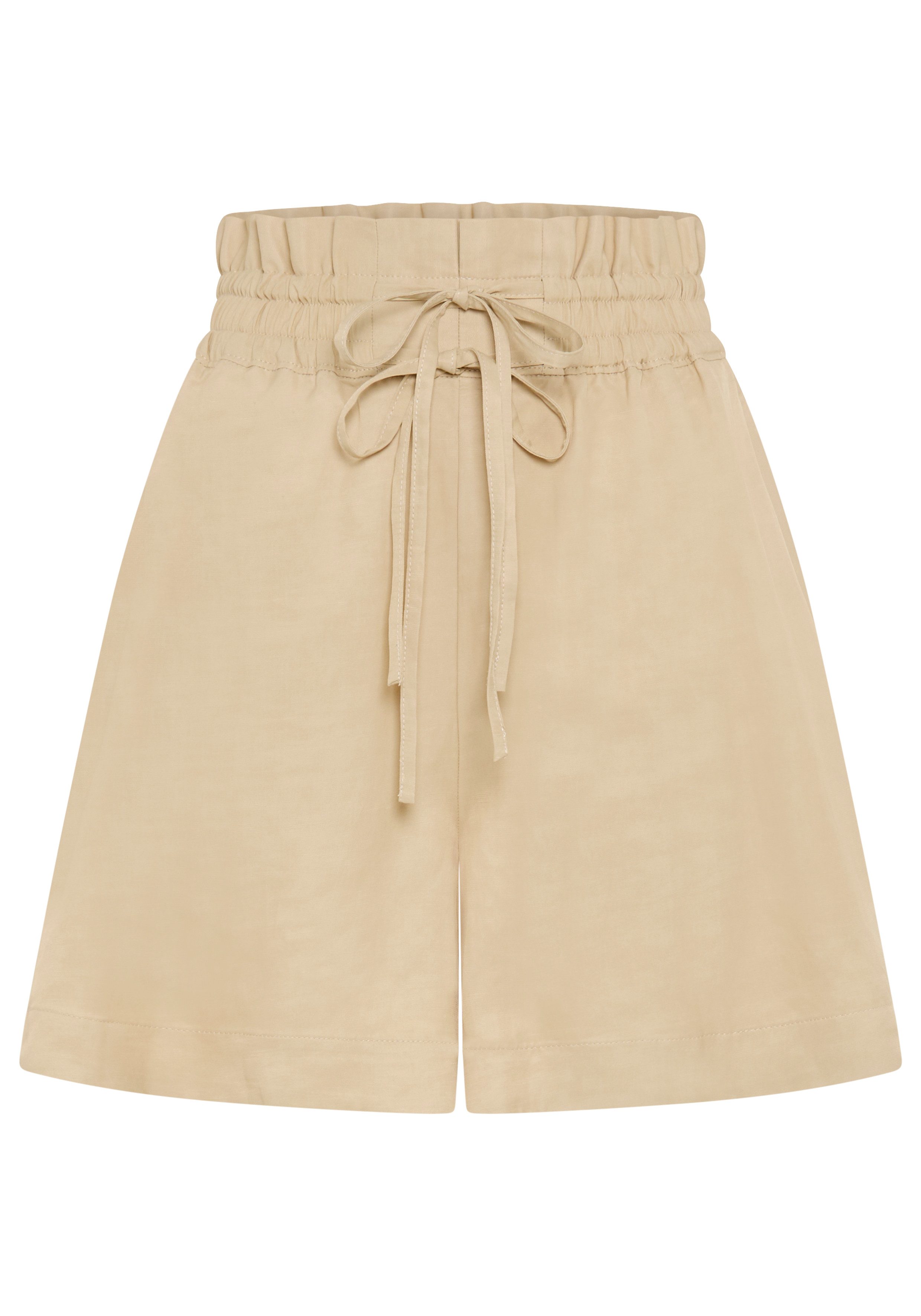 BOSS ORANGE Shorts Tacolina Premium Damenmode High Waist mit doppeltem Bindeband, Paperbag-Look