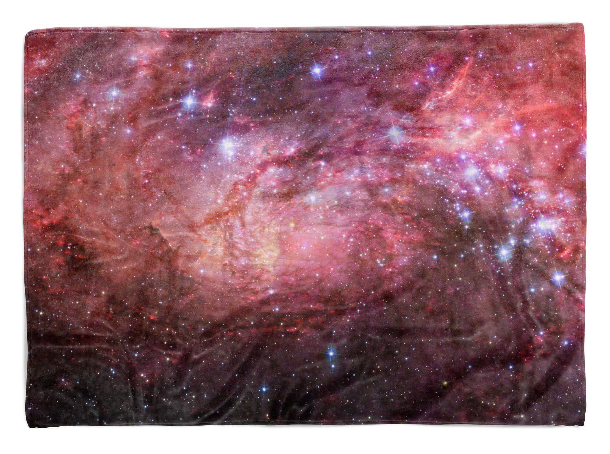 Sinus Handtuch Saunatuch Fotomotiv Handtücher Galaxie Handtuch mit Universum, Strandhandtuch Baumwolle-Polyester-Mix Art (1-St), Kuscheldecke