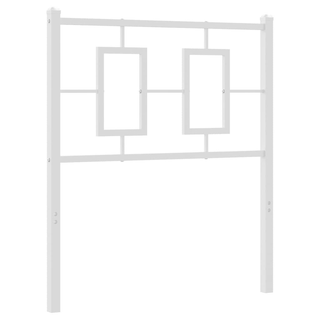 vidaXL Bett Ersatz-Kopfteil Metall Weiß 75 cm (1-tlg)