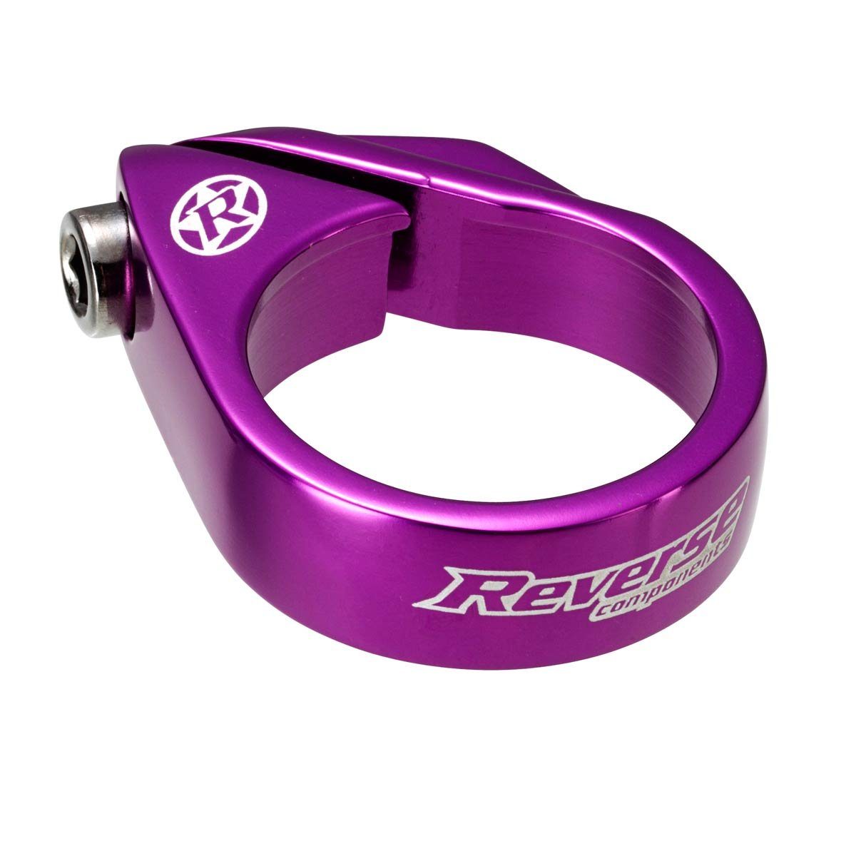 Reverse Fahrradsattel Reverse Alu Sattelstützen Bolt Klemme 34,9mm'' lila