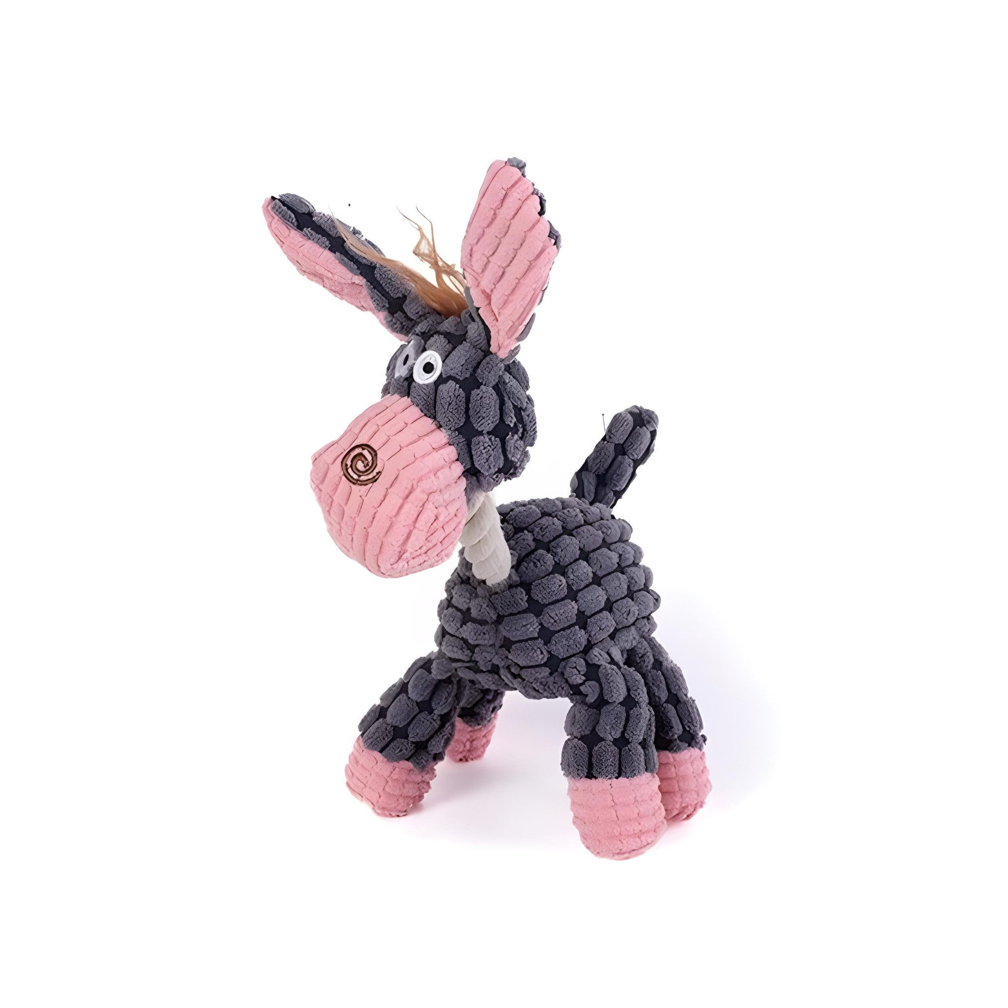 FLOCKI Pets™ Tierkuscheltier Quietschendes Hundespielzeug – weiches Hundekuscheltier, niedliches Tierspielzeug, weiche Textur, mit Quietschen
