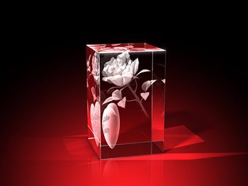 GLASFOTO.COM Muttertagskarte Besonderes Muttertagsgeschenk - 3D Rose mit einem unvergänglichem Gruß, 50 x 80 x 50 mm (B x H x T)